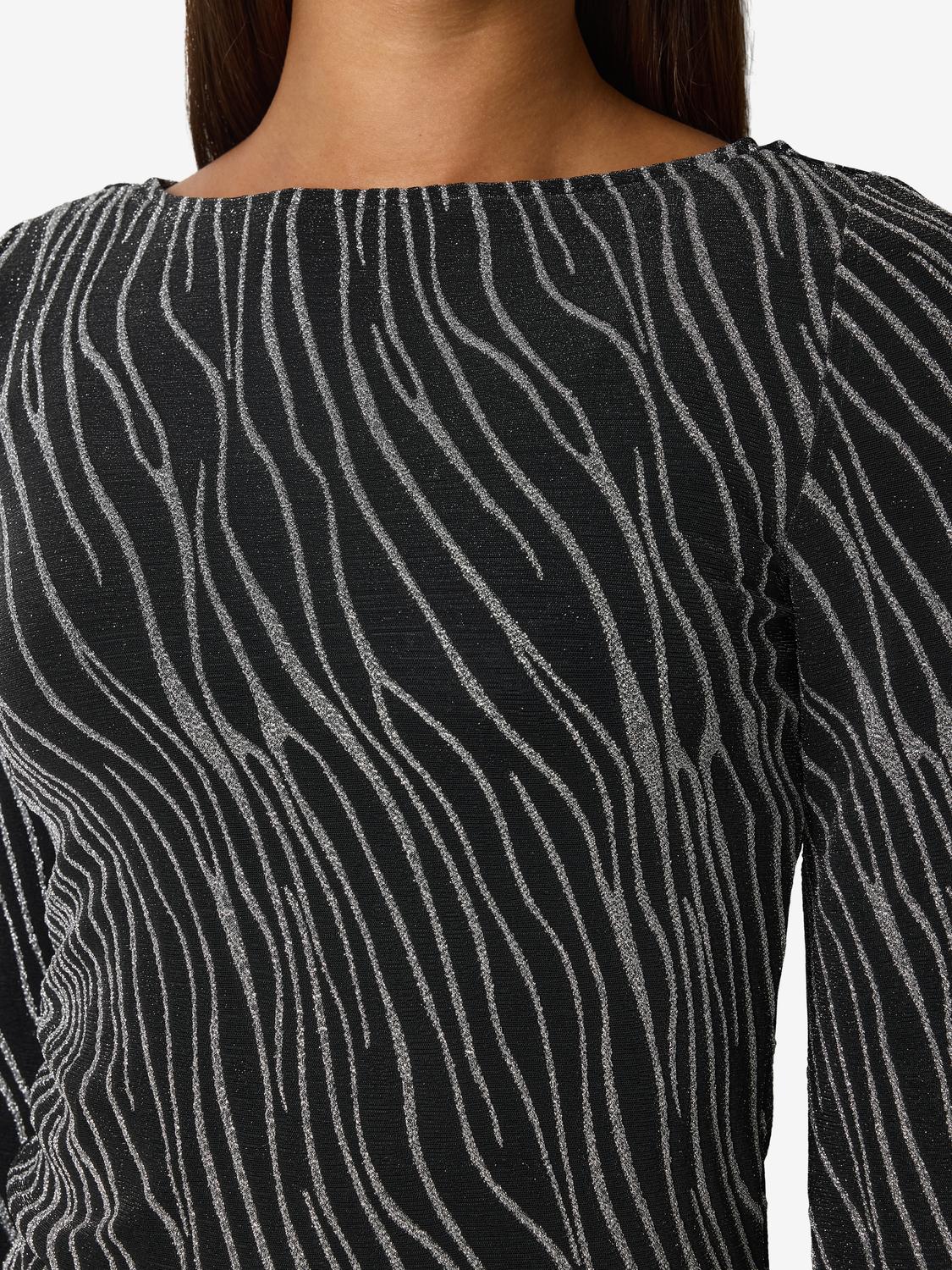 NOISY MAY GILLY L/S BOATNECK BELLSLEEVE TOP