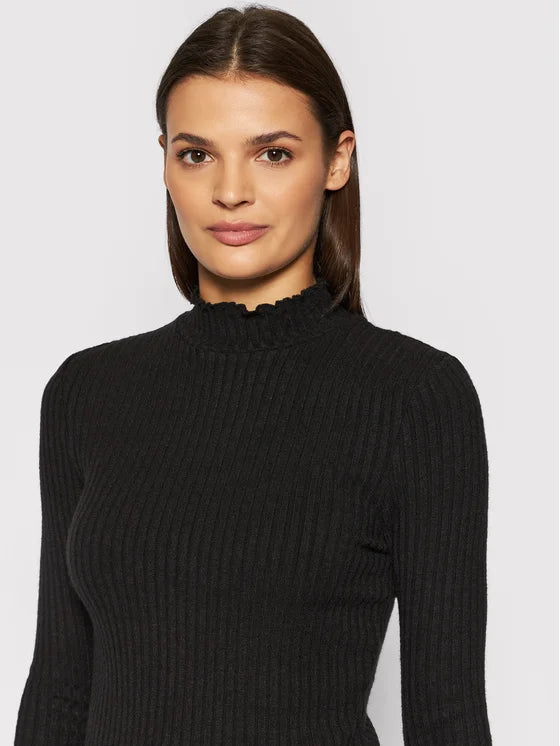 NOISY MAY BERRY L/S HIGH NECK TOP