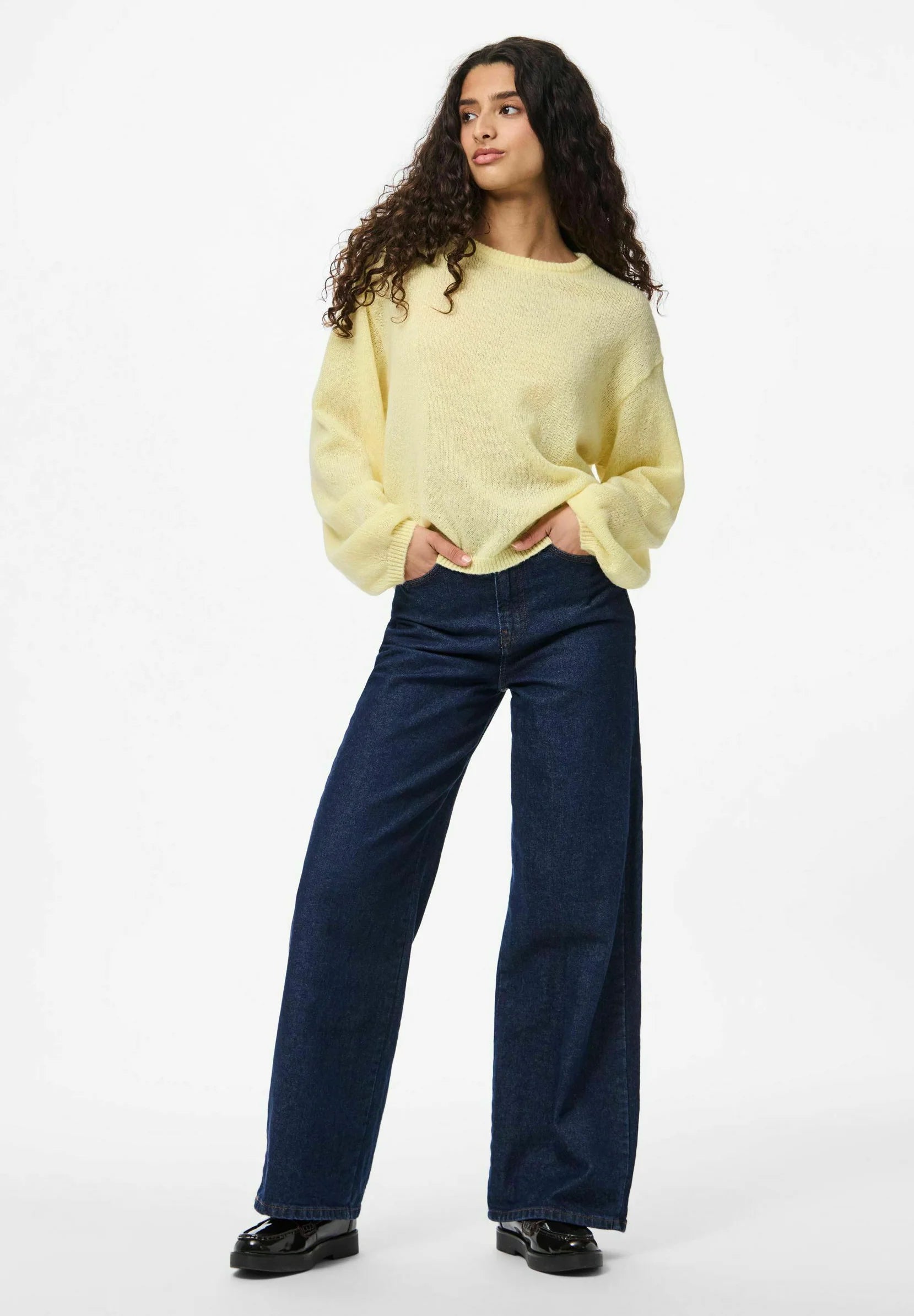 PIECES IDA LS O-NECK KNIT