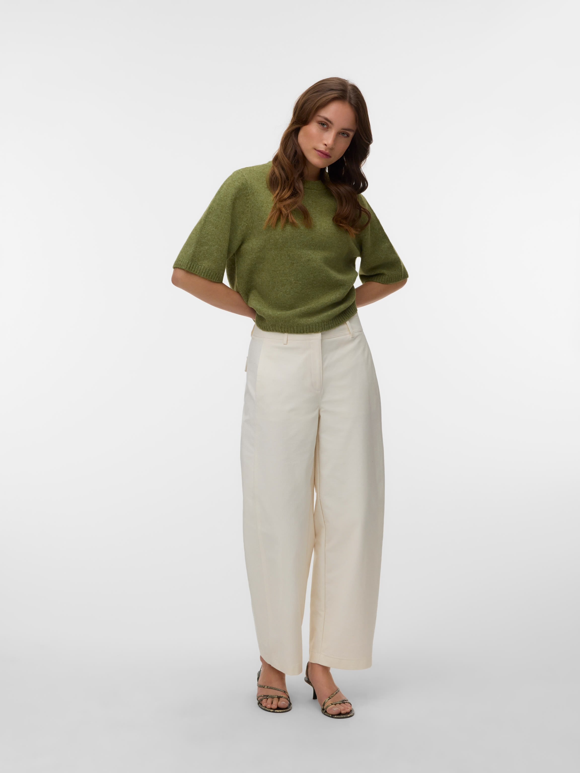 VERO MODA BOOM 2/4 O-NECK OVERSIZE PULLOVER