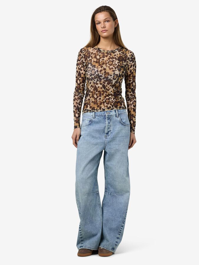 NOISY MAY JUDITH L/S MESH TOP