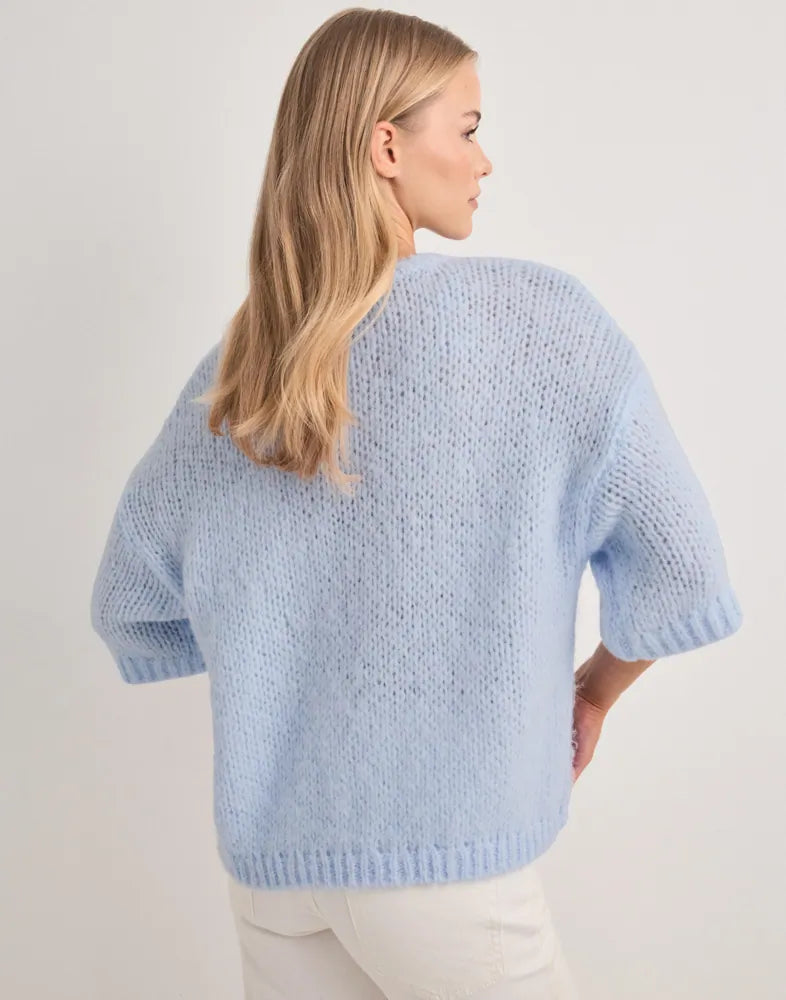 ONLY NORDIC SS LOOSE O-NECK  KNT