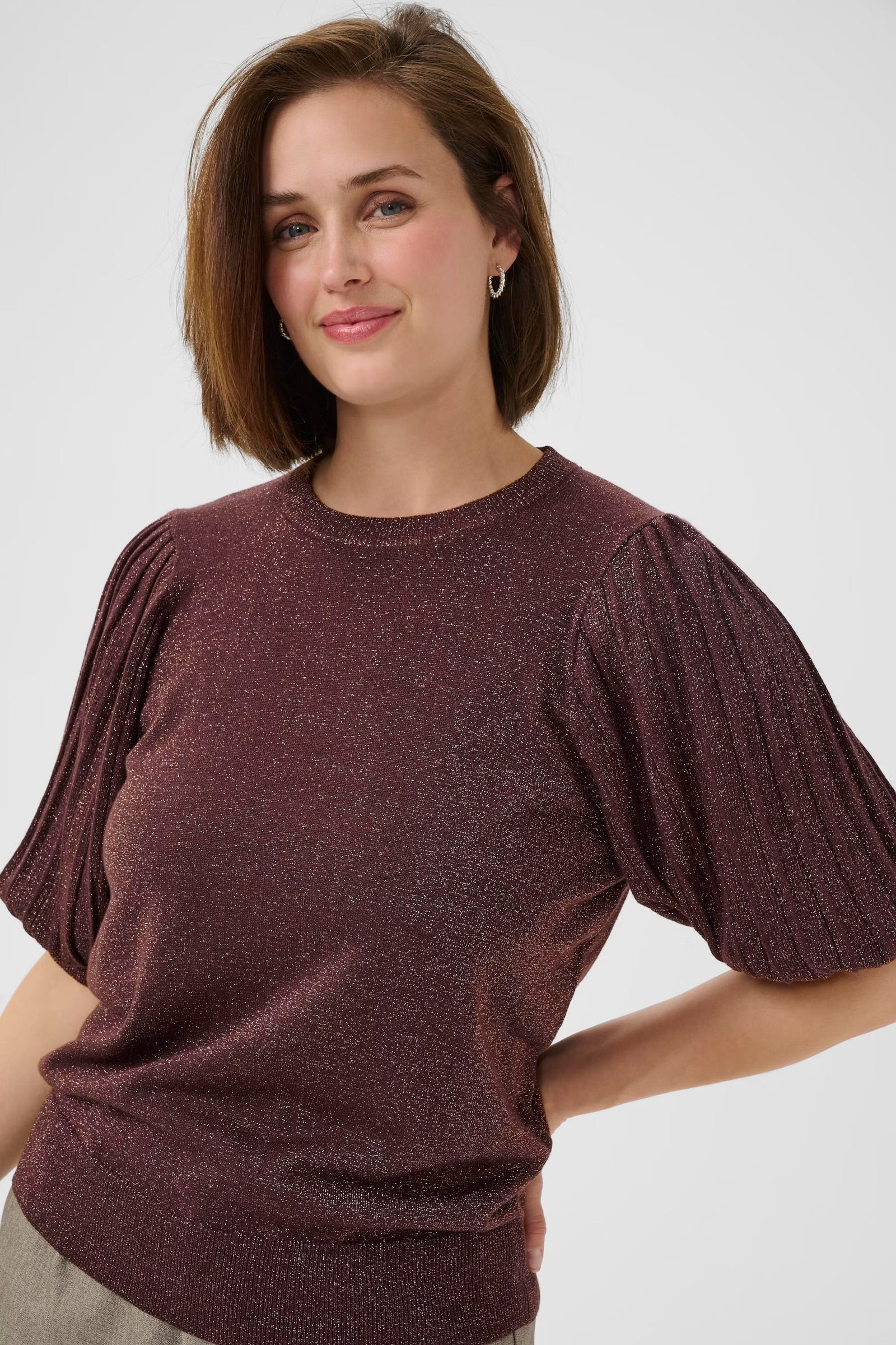 KAFFE REGINA PLEAT PULLOVER