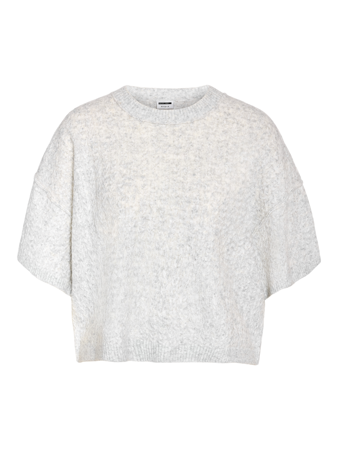 NOISY MAY SMILLA S/S CABLE KNIT TOP