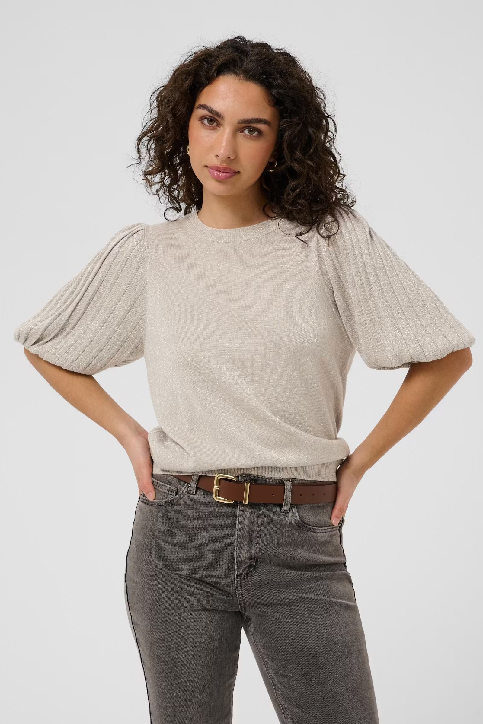 KAFFE REGINA PLEAT PULLOVER