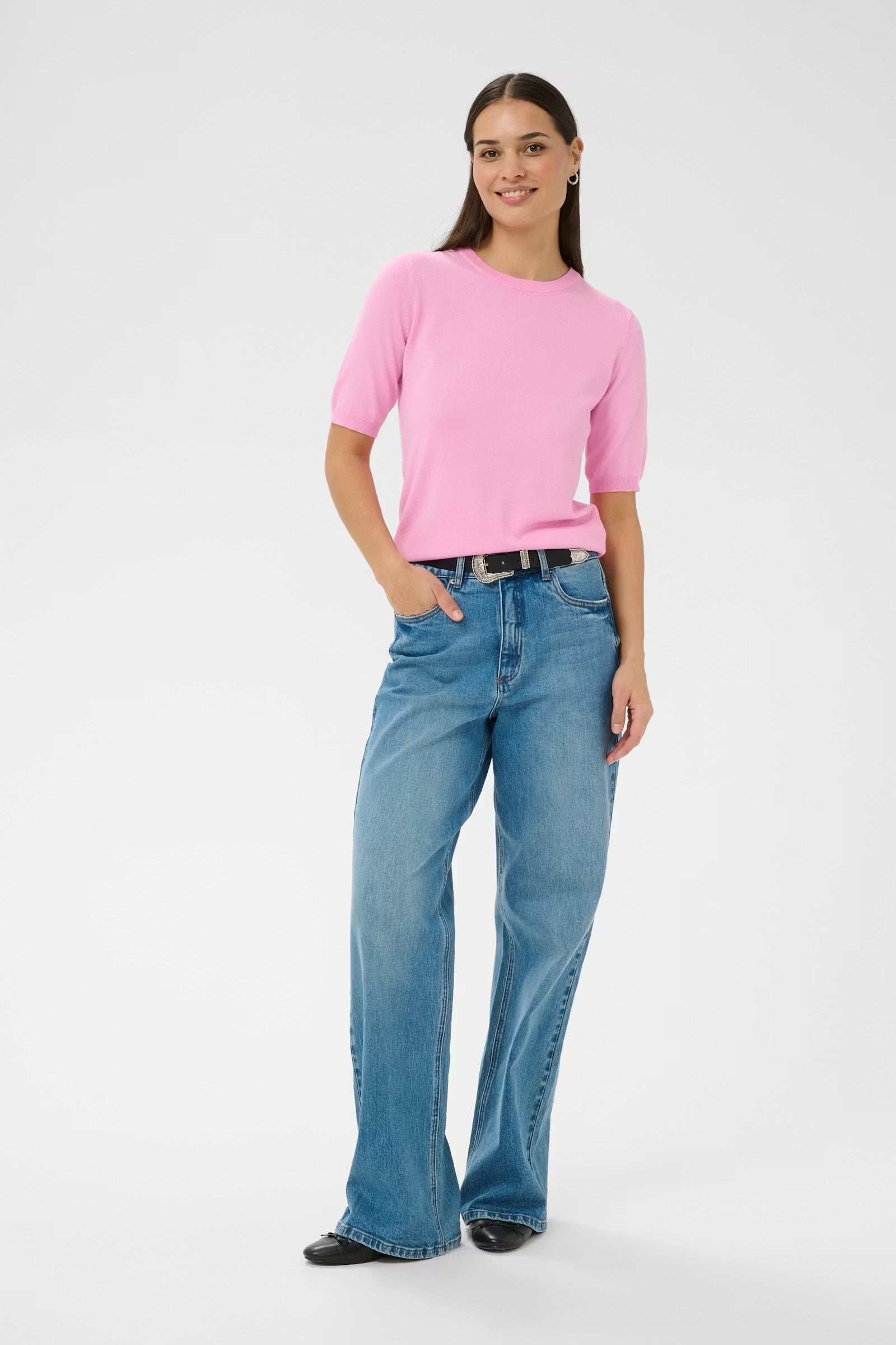 KAFFE LIZZA O-NECK PULLOVER