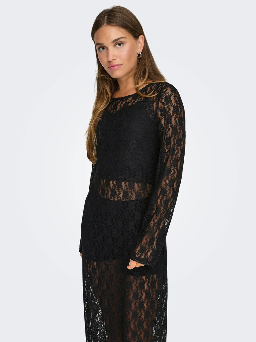 ONLY FREDERIKKE CALI LIFE LS LACE DRESS