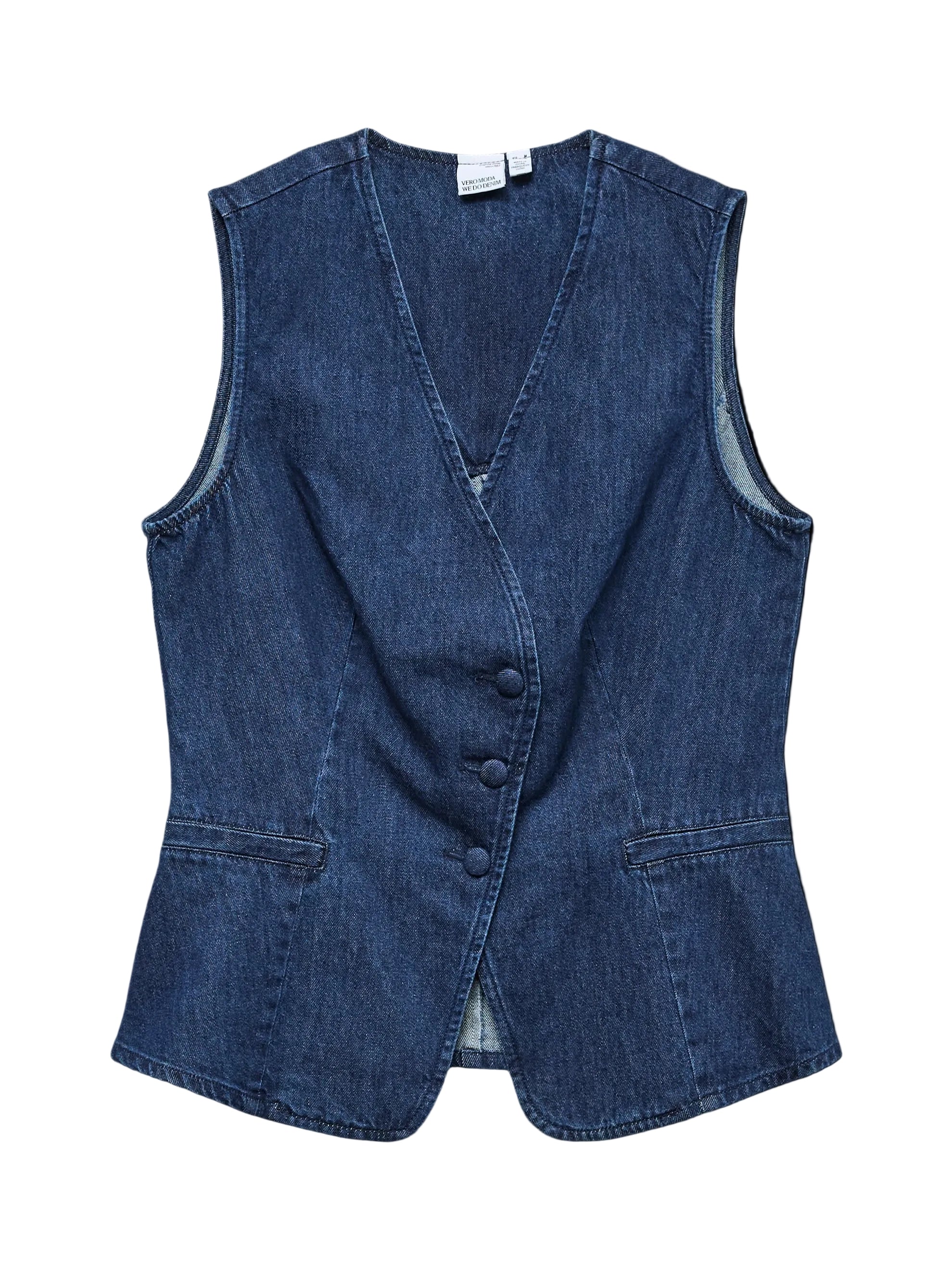 VERO MODA VITA SL DENIM WAISTCOAT