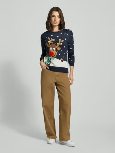 VERO MODA FROSTYDEER LS O-NECK PULLOVER XMAS