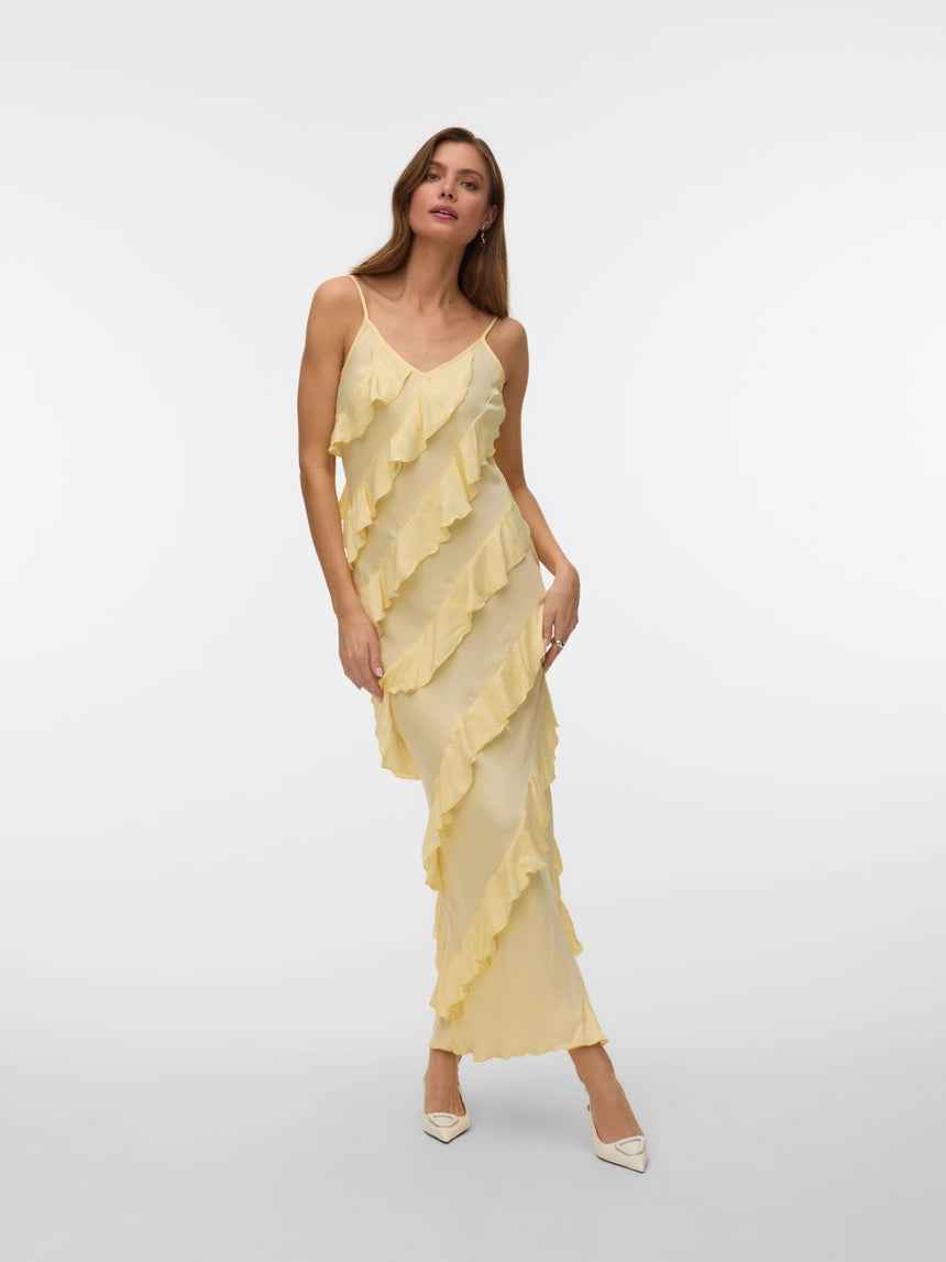 VERO MODA ICELYN SL RUFFLE MAXI DRESS