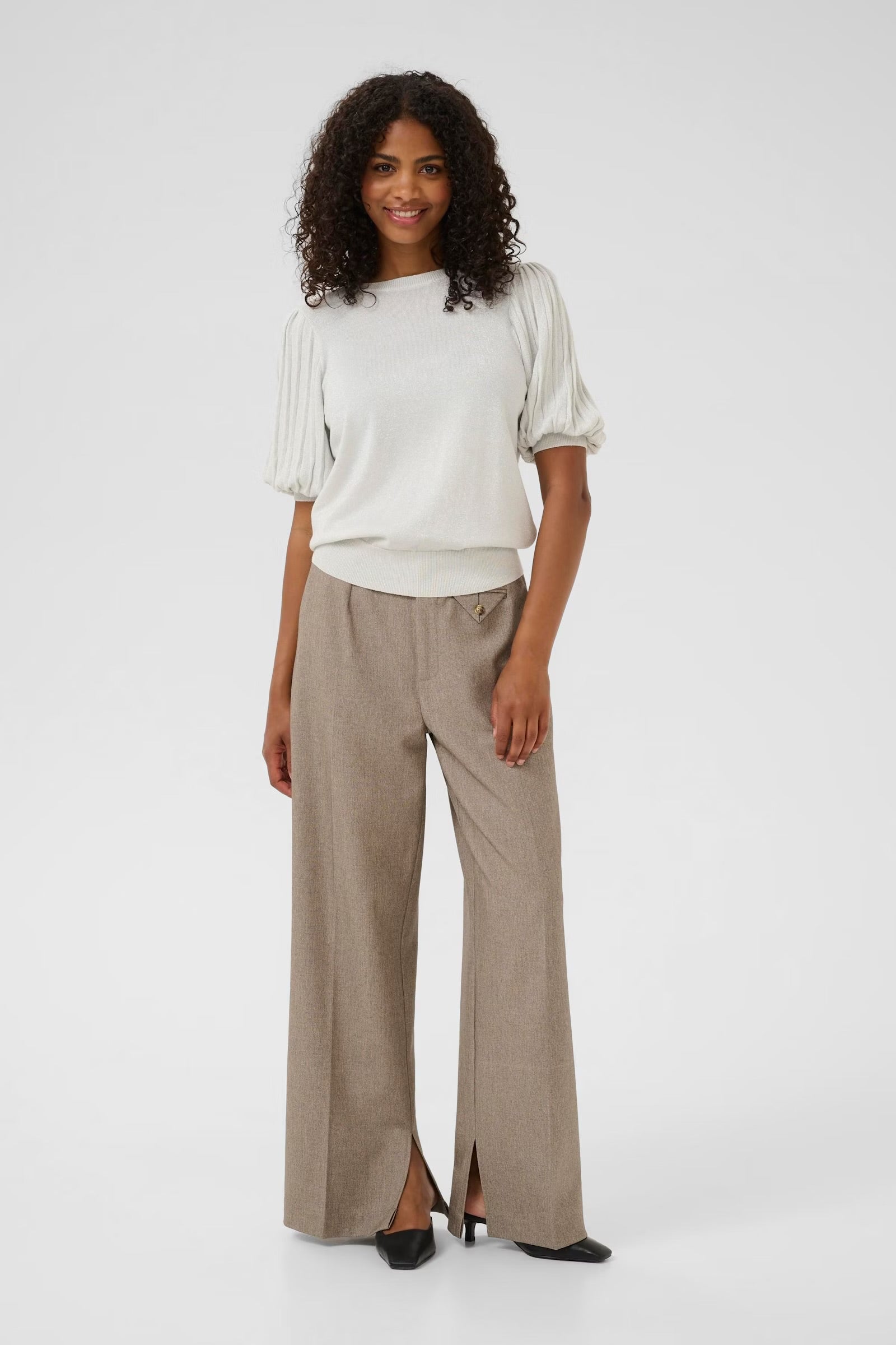 KAFFE REGINA PLEAT PULLOVER