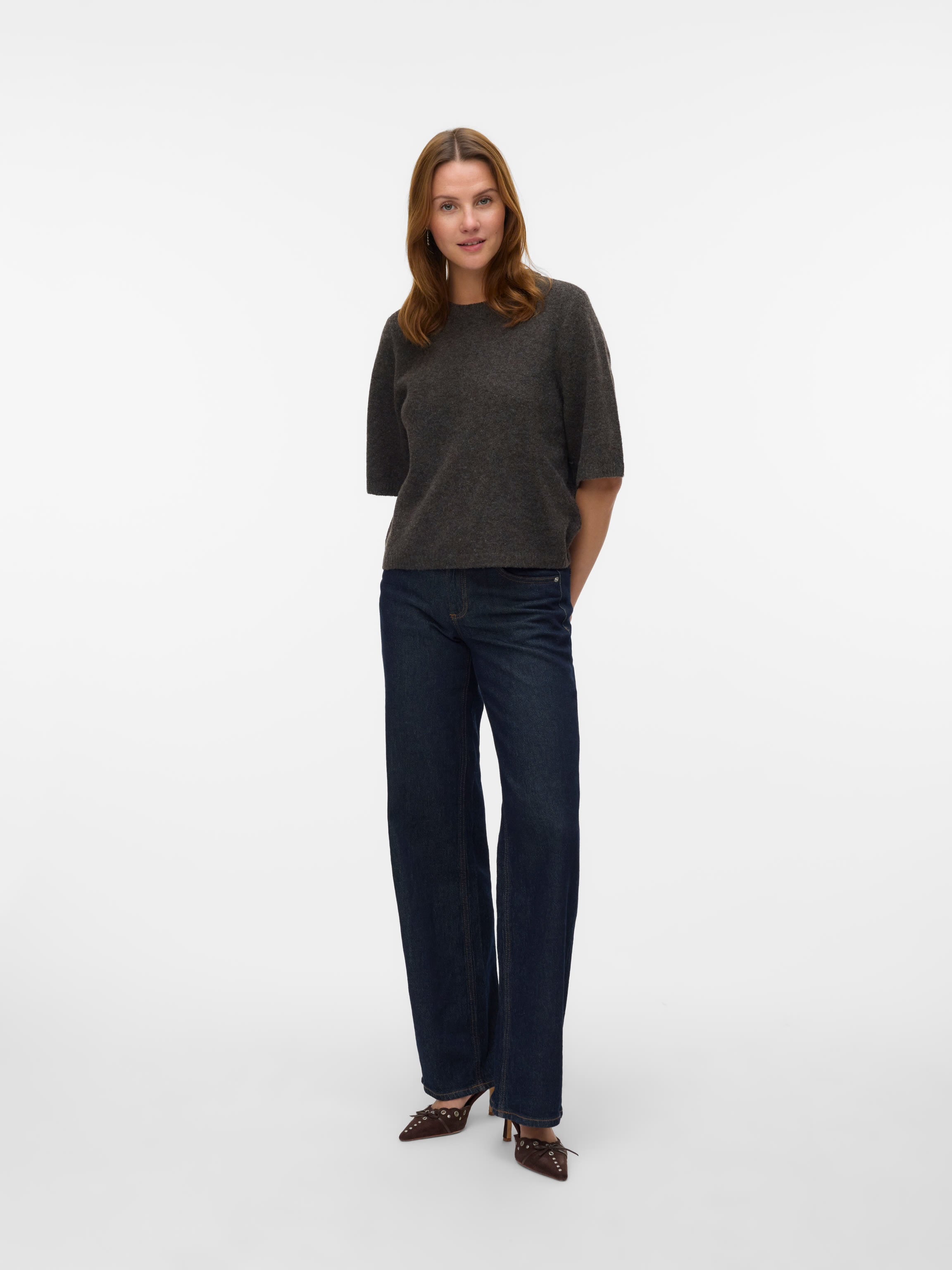 VERO MODA BOOM 2/4 O-NECK OVERSIZE PULLOVER