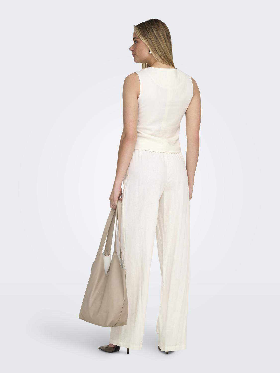 ONLY GOA S/L LINEN BL WAISTCOAT