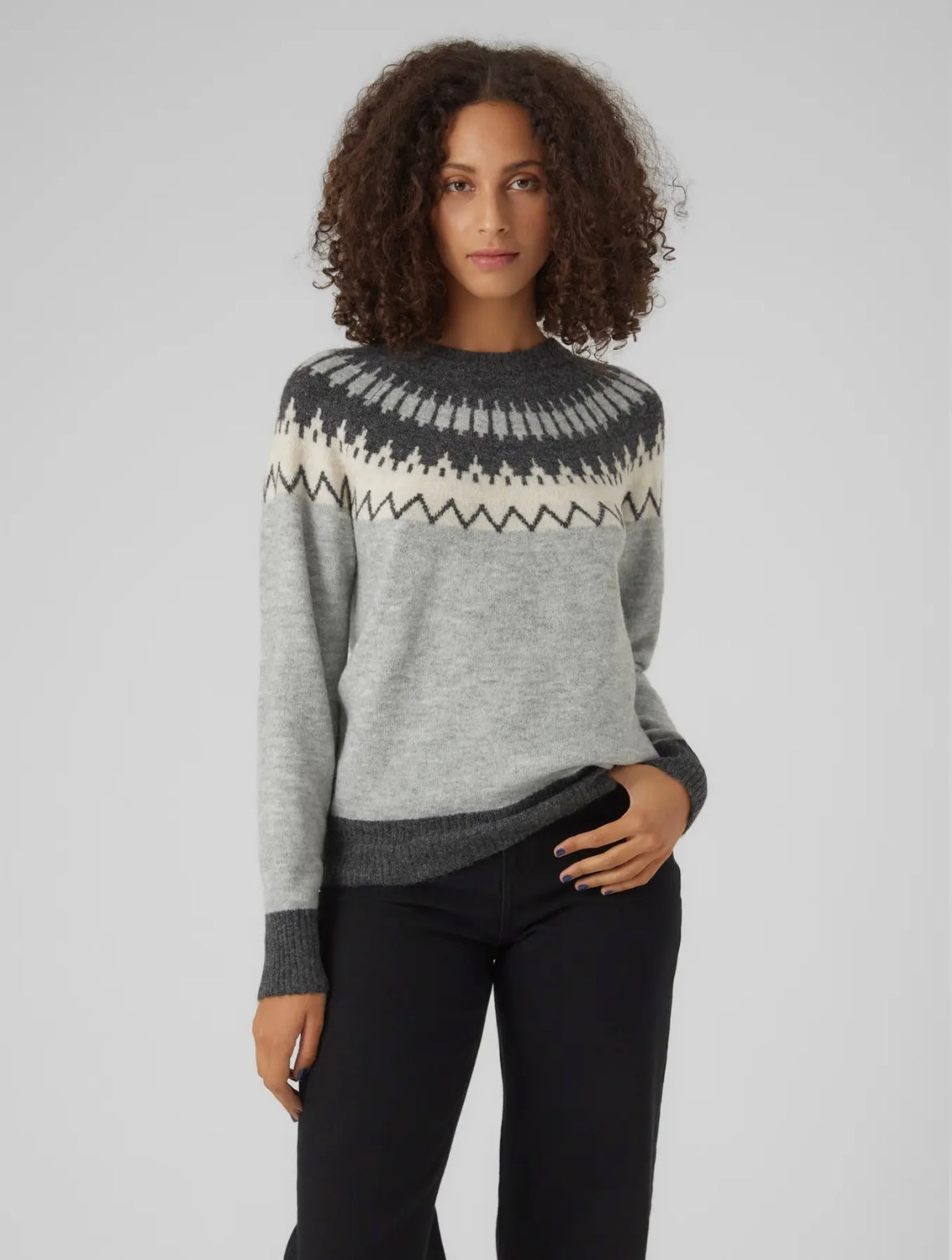VERO MODA SIMONE LS NORDIC PULLOVER