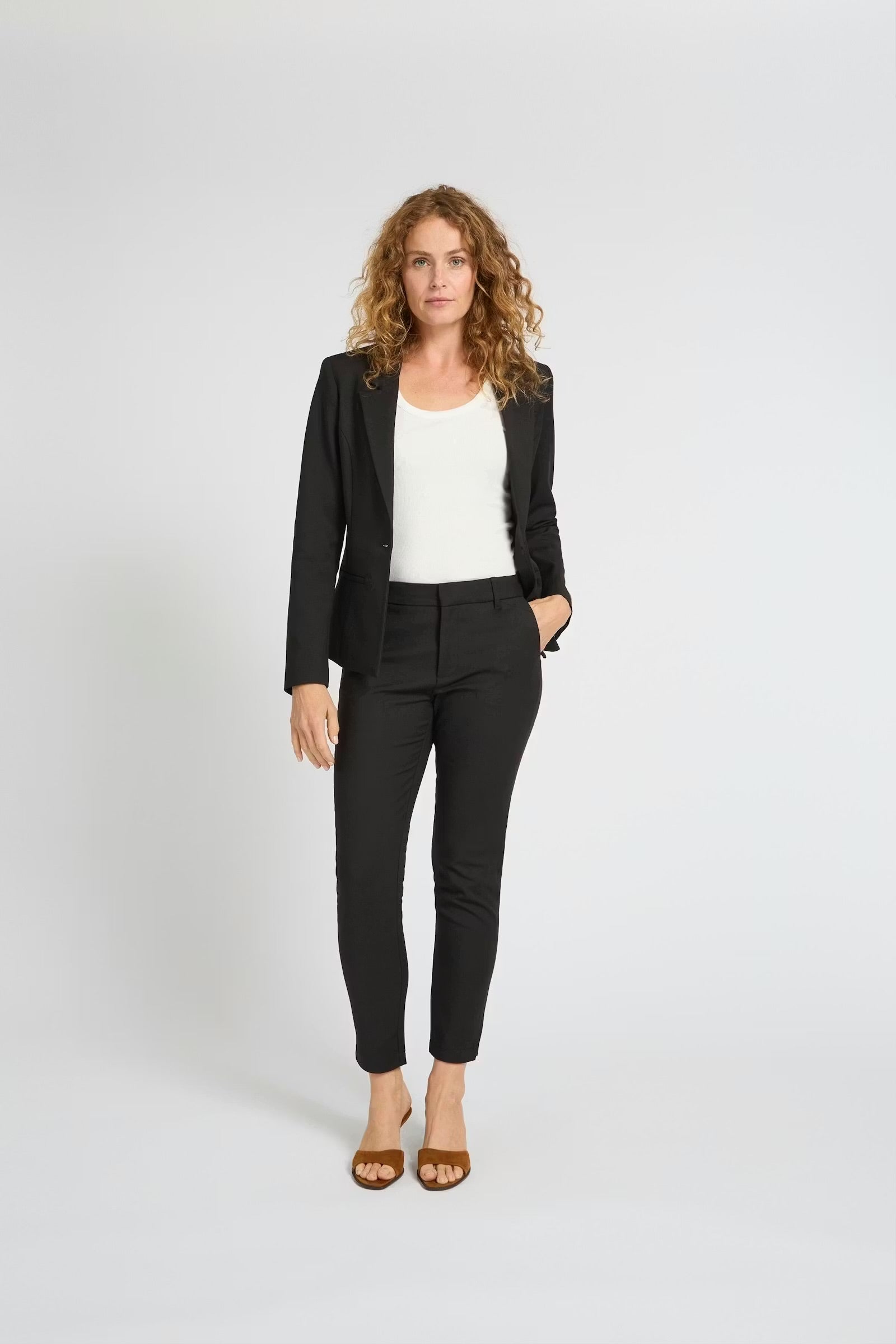 PULZ JEANS BINDY HW PANT ANKL. SKINNY LEG