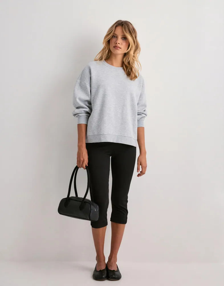 PIECES CHILLI LS LOOSE FIT SWEAT TOP