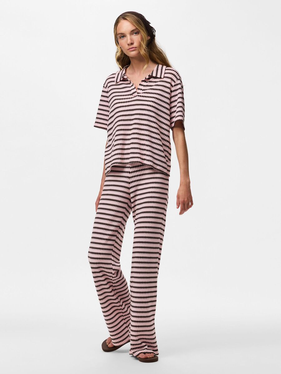 PIECES JEYA HW WIDE KNIT PANT