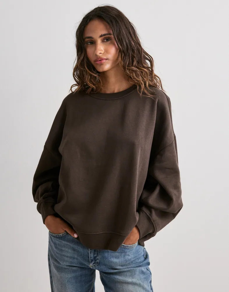 PIECES CHILLI LS LOOSE FIT SWEAT TOP