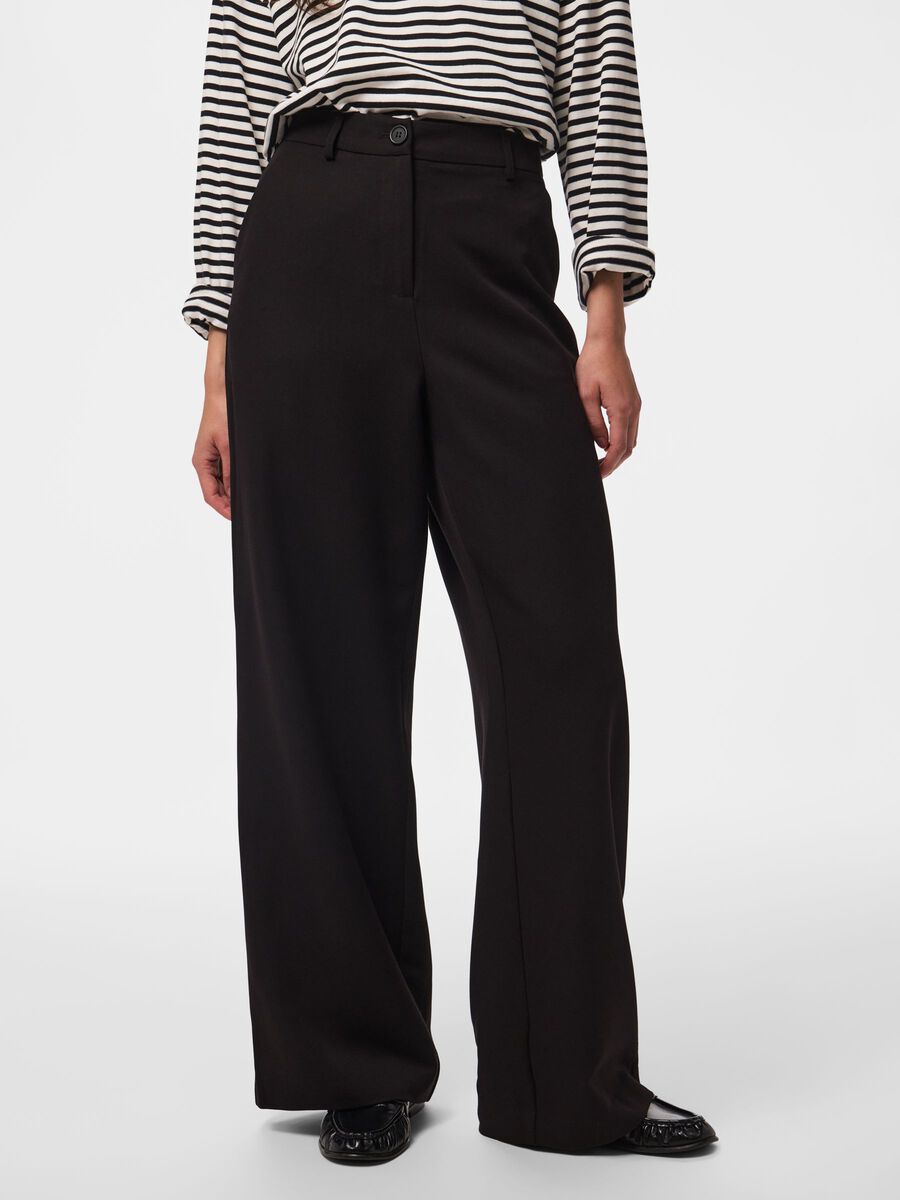 PIECES KAMIL HW WIDE PANT NOOS