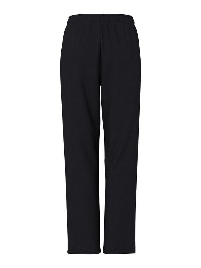 PIECES CHILLI HW STRAIGHT SWEAT PANTS - BLACK
