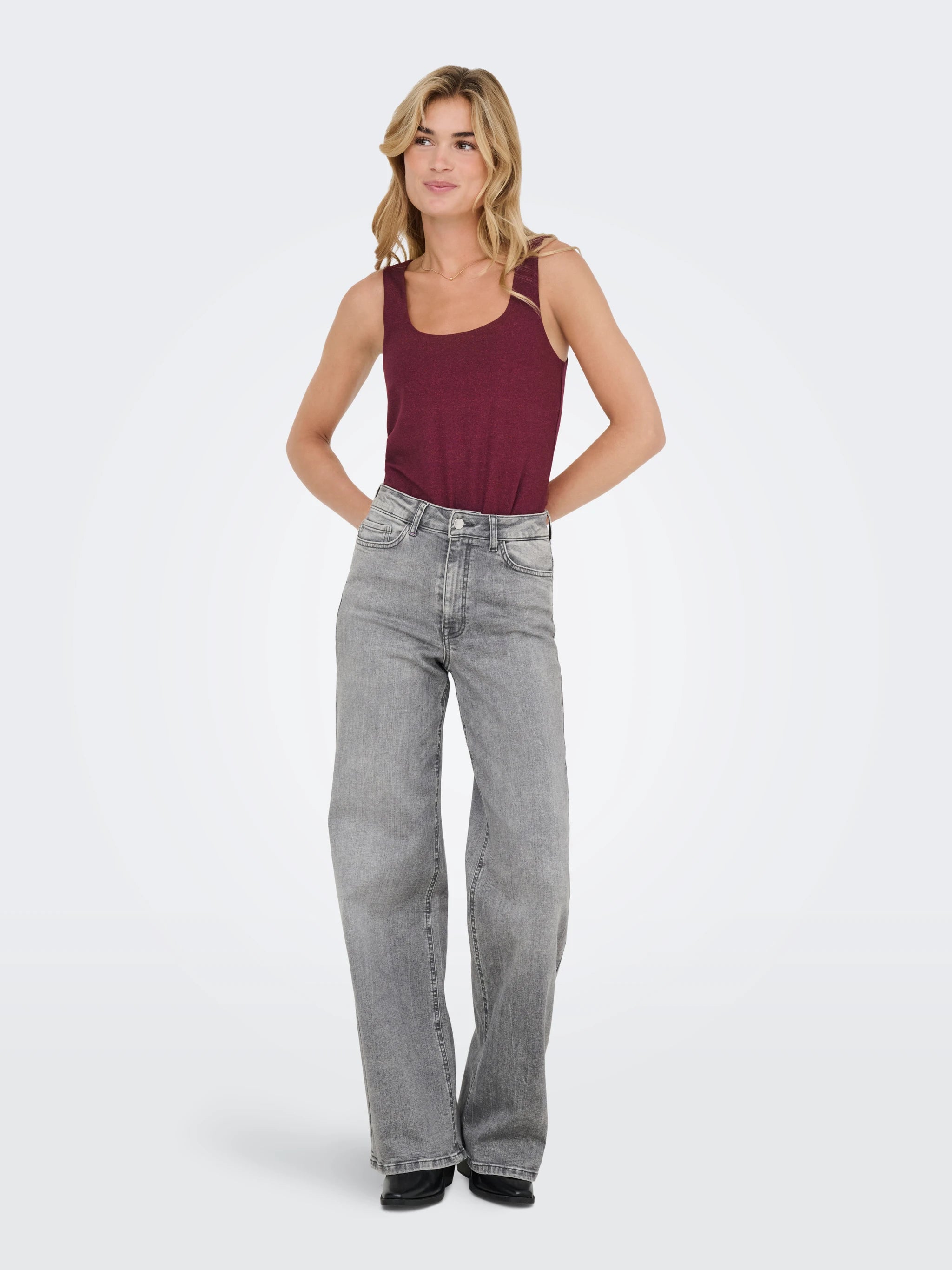 ONLY EA GLITTER S/L 2-WAYS TOP