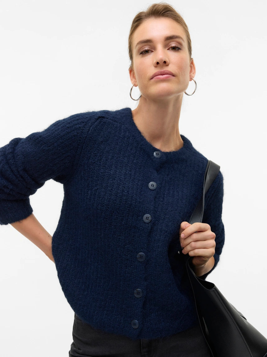 VERO MODA AWSOME LS O-NECK CARDIGAN BOO