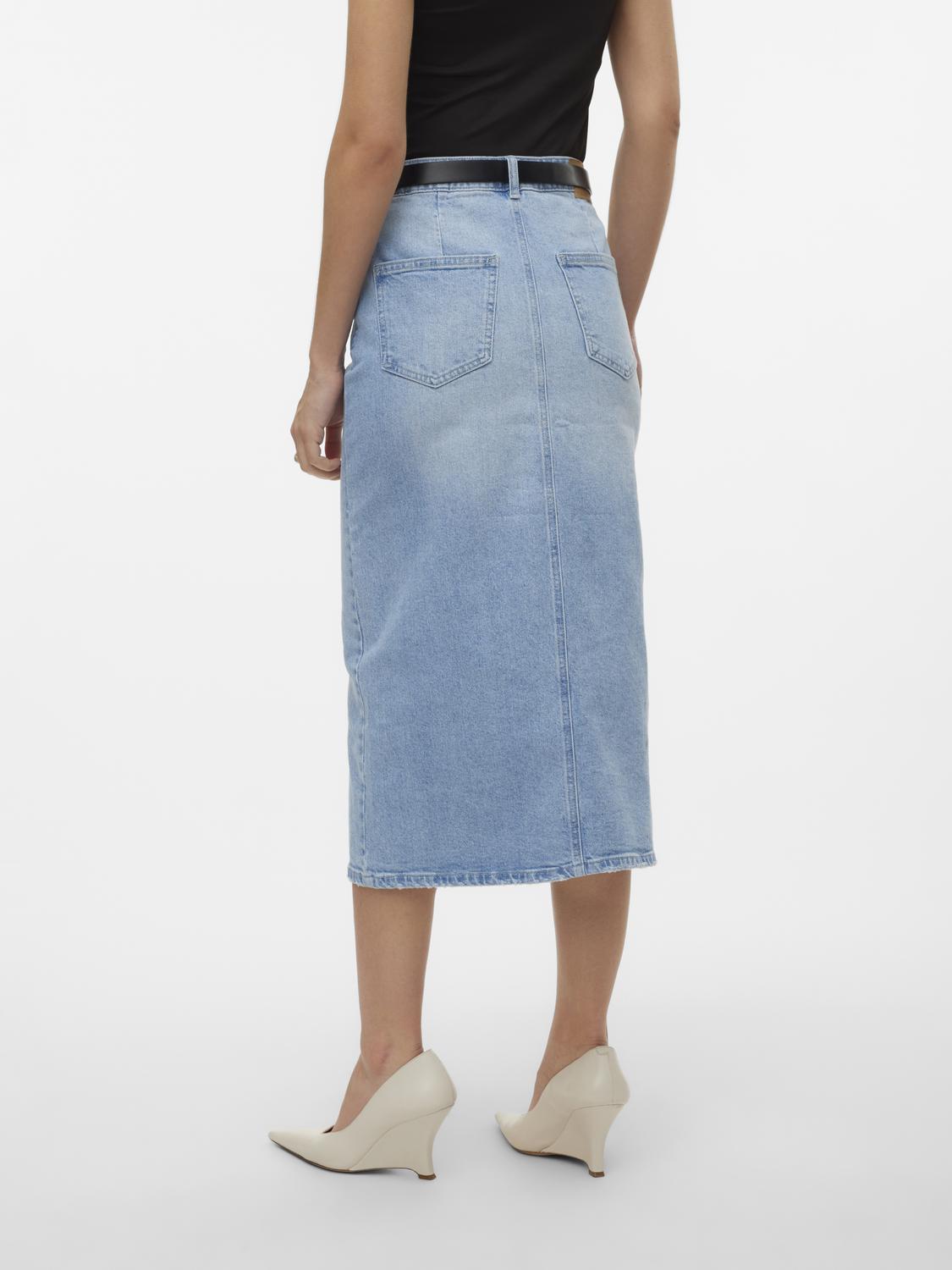 VERO MODA VERI HR CALF DENIM SKIRT