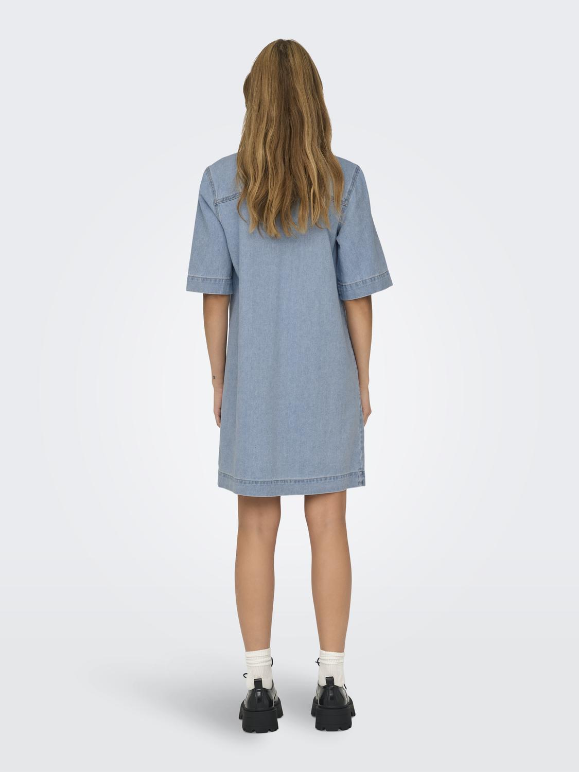 ONLY BELLE S/S BUTTON DRESS