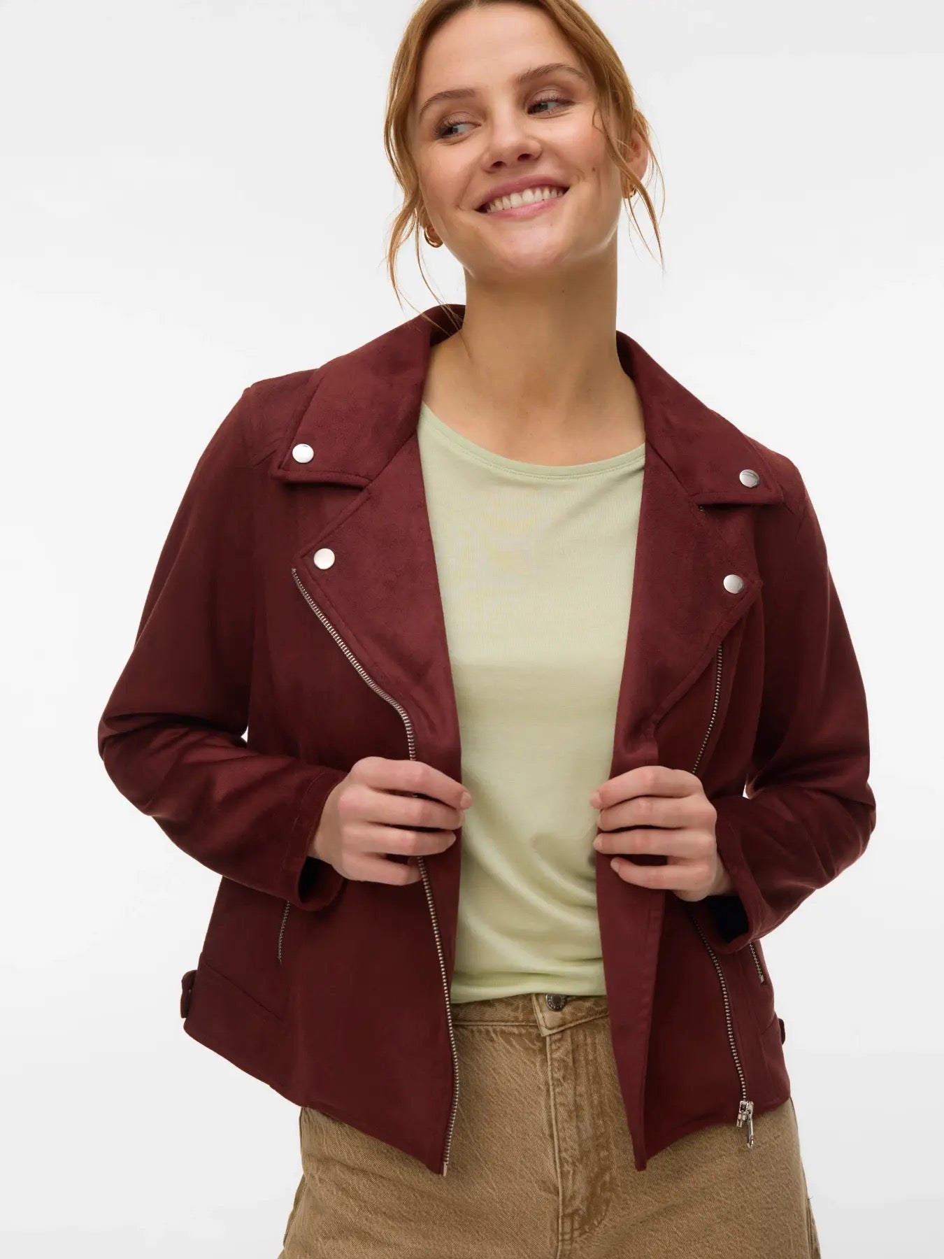 VERO MODA JOSE SHORT FAUX SUEDE JACKET
