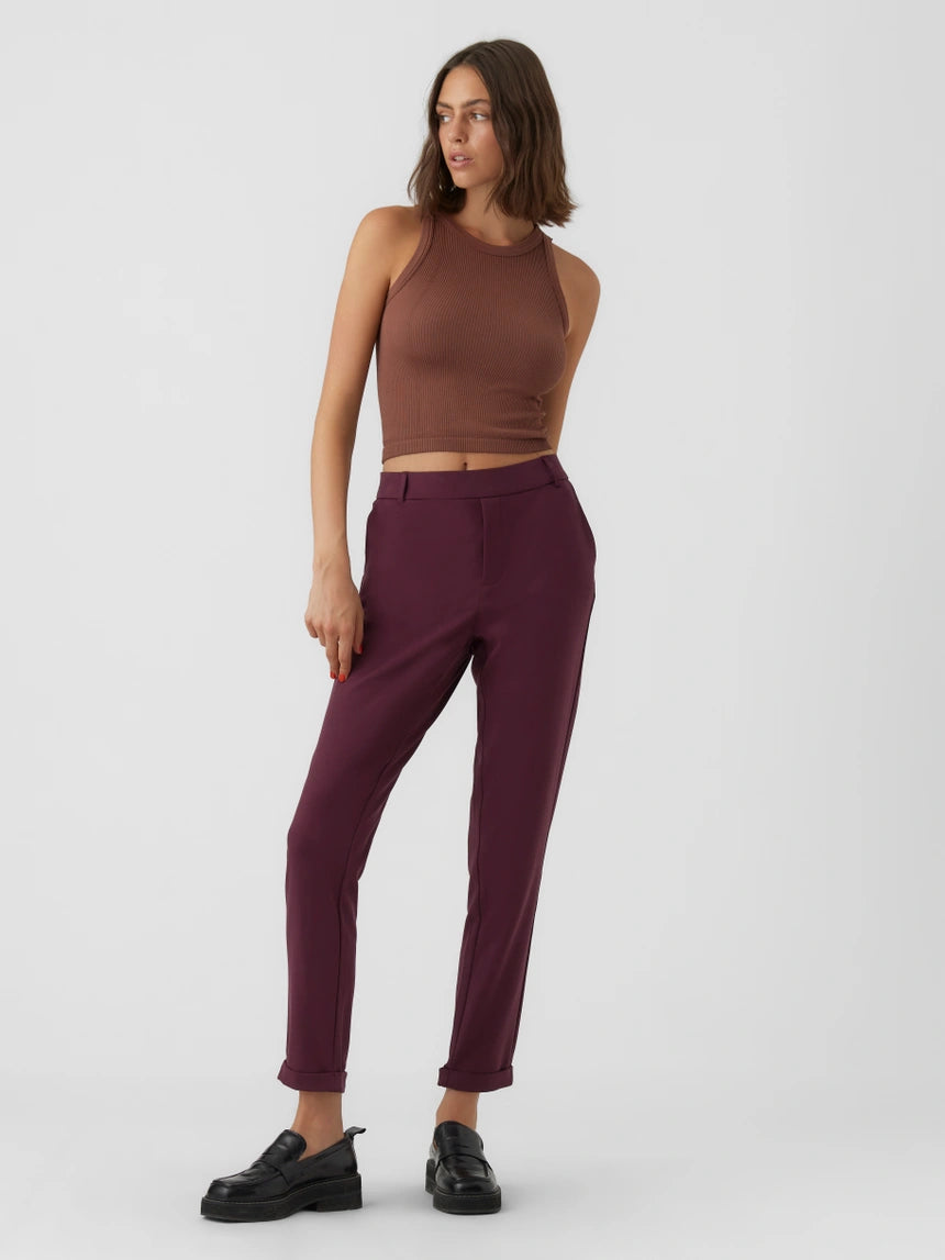 VERO MODA MAYA MW LOOSE SOLID PANT