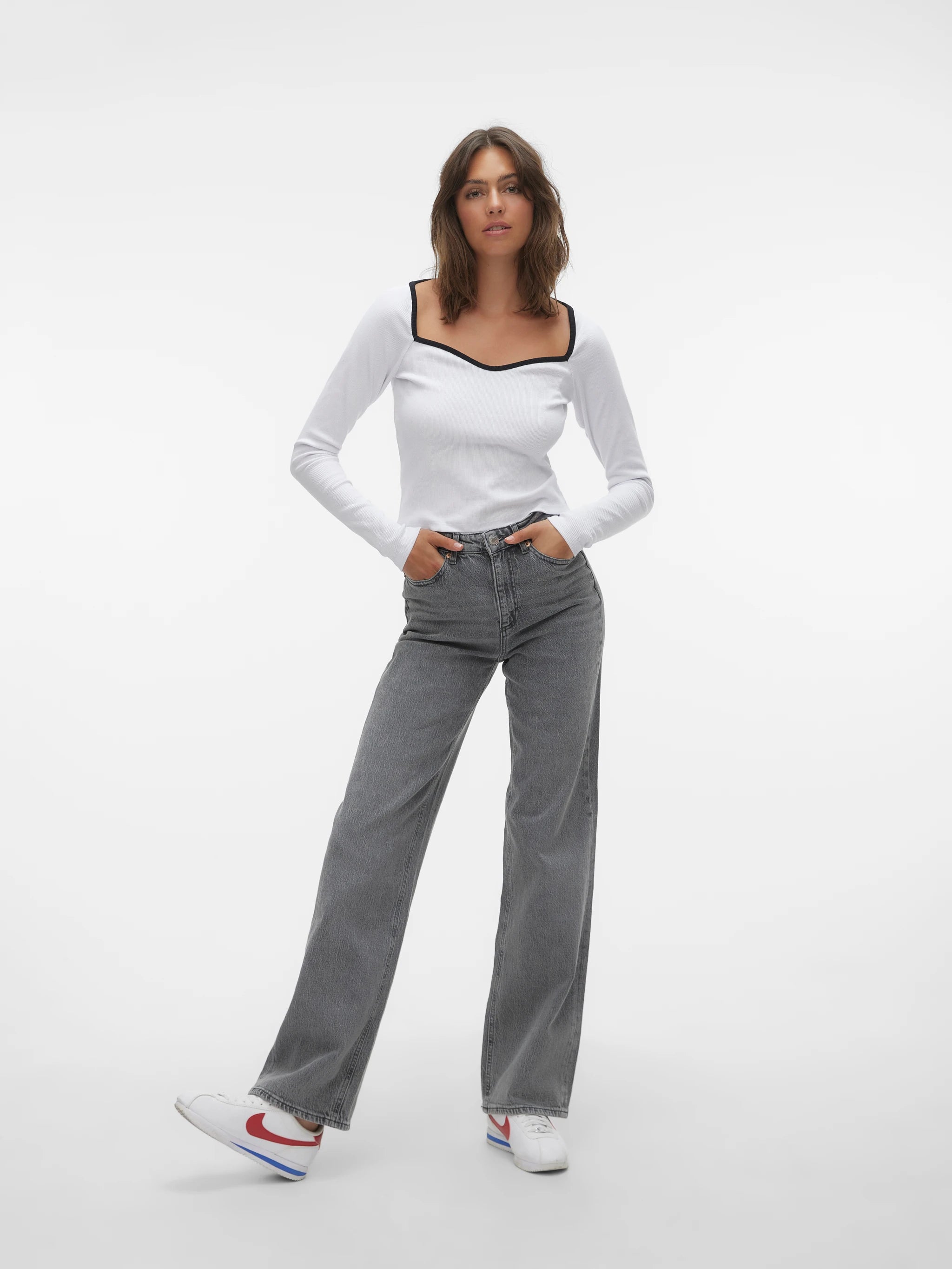 VERO MODA TESSA HR WIDE JEANS