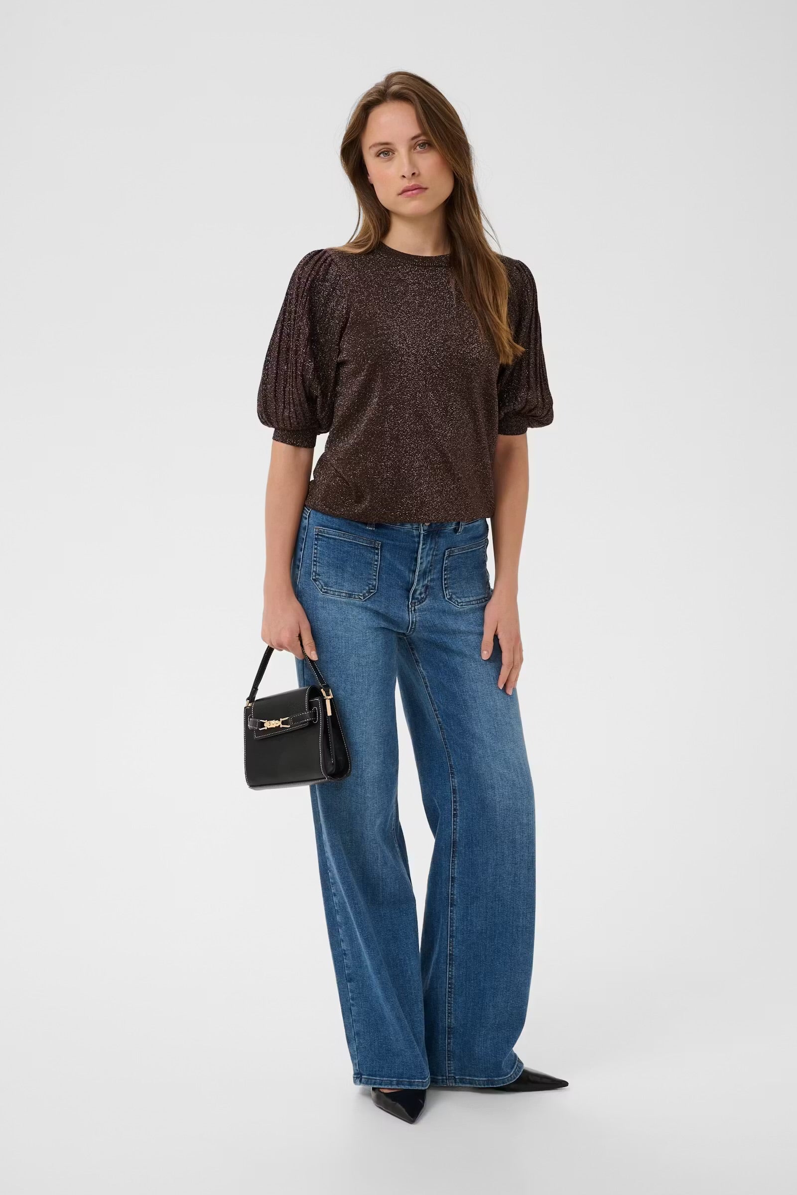 KAFFE REGINA PLEAT PULLOVER