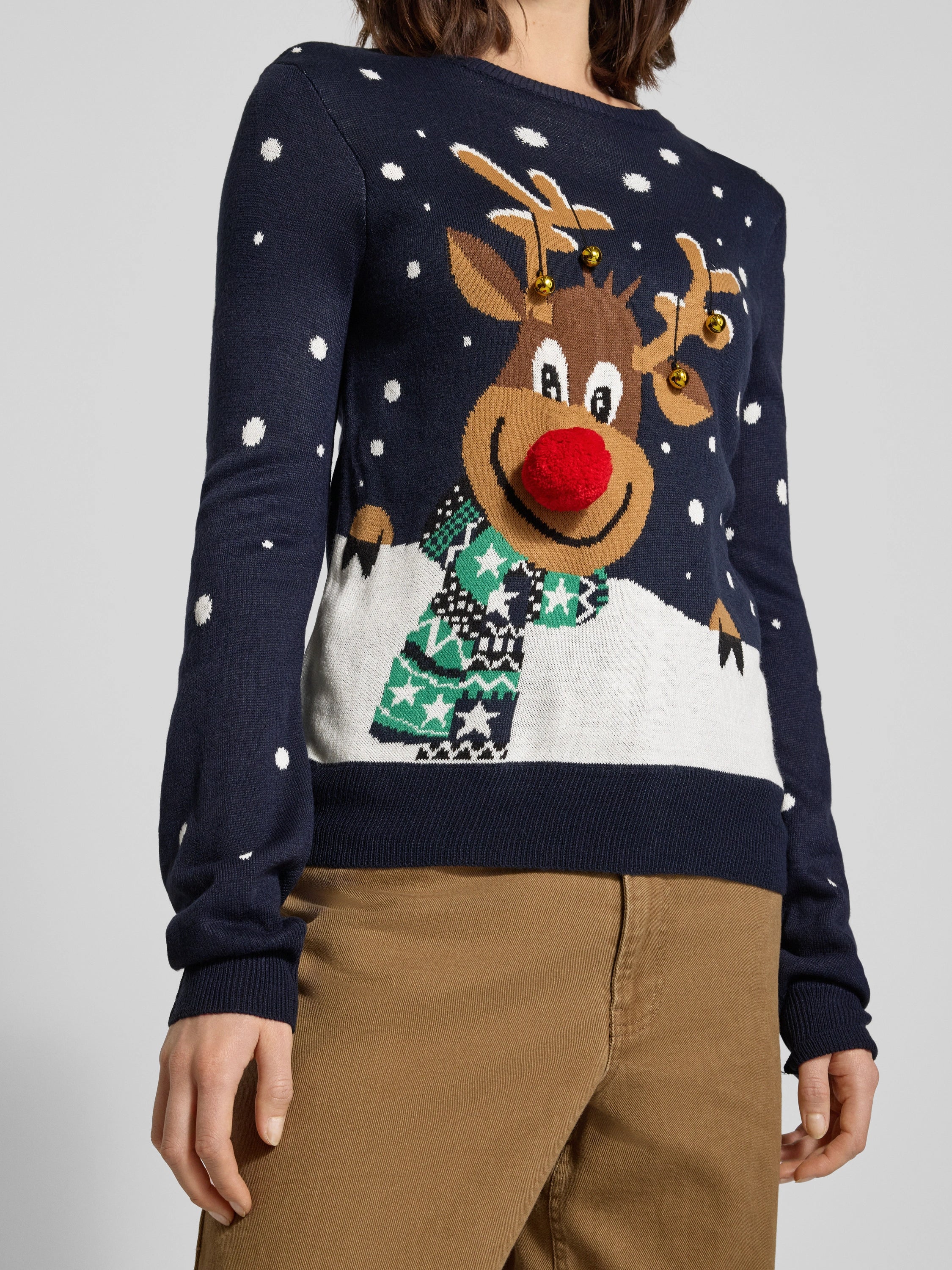 VERO MODA FROSTYDEER LS O-NECK PULLOVER XMAS