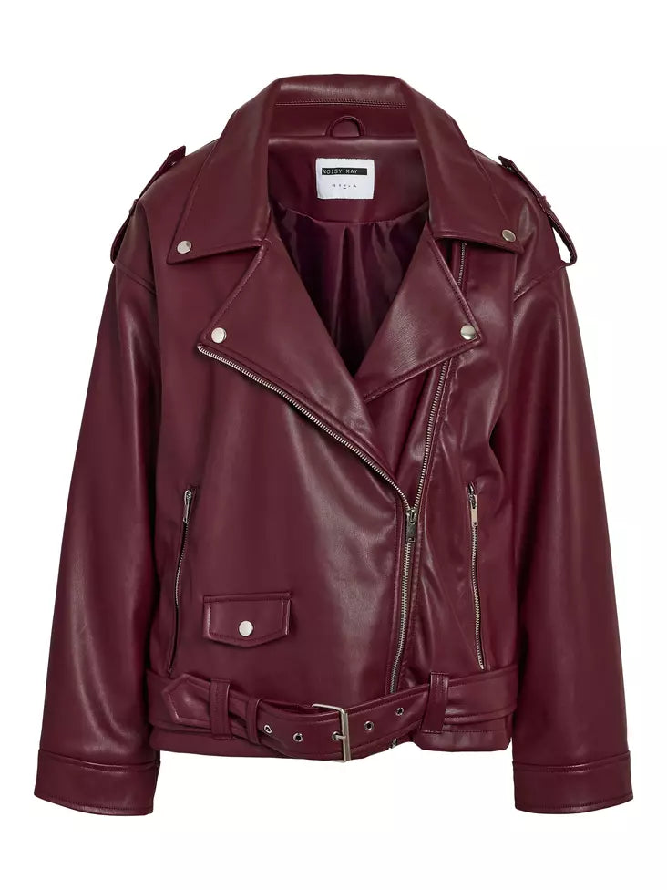 NOISY MAY ESTA PAULINA PU L/S BIKER JACKET