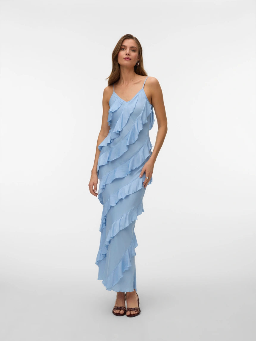 VERO MODA ICELYN SL RUFFLE MAXI DRESS