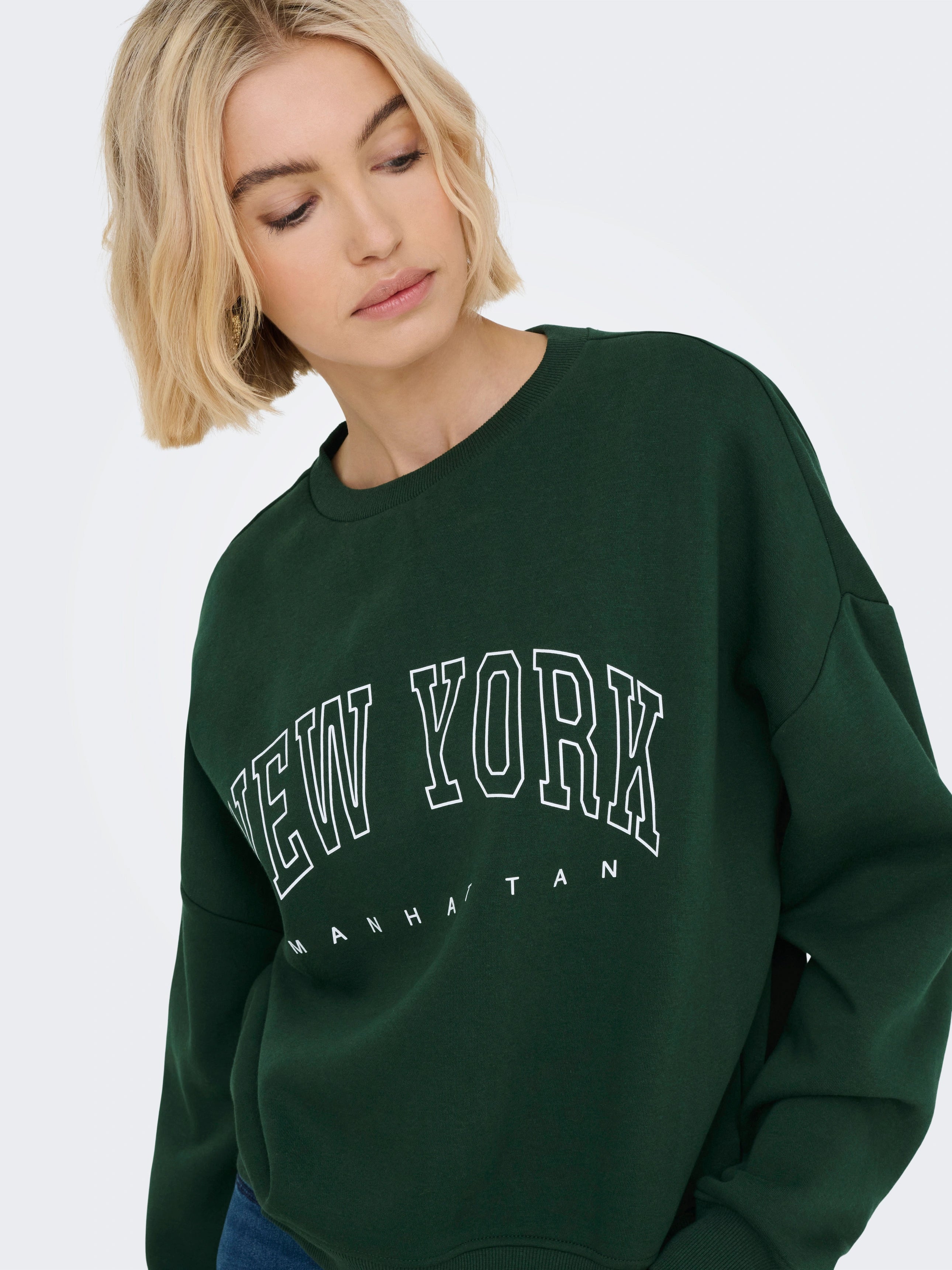 ONLY SWEAT LIFE L/S CREW O.SIZE STATE