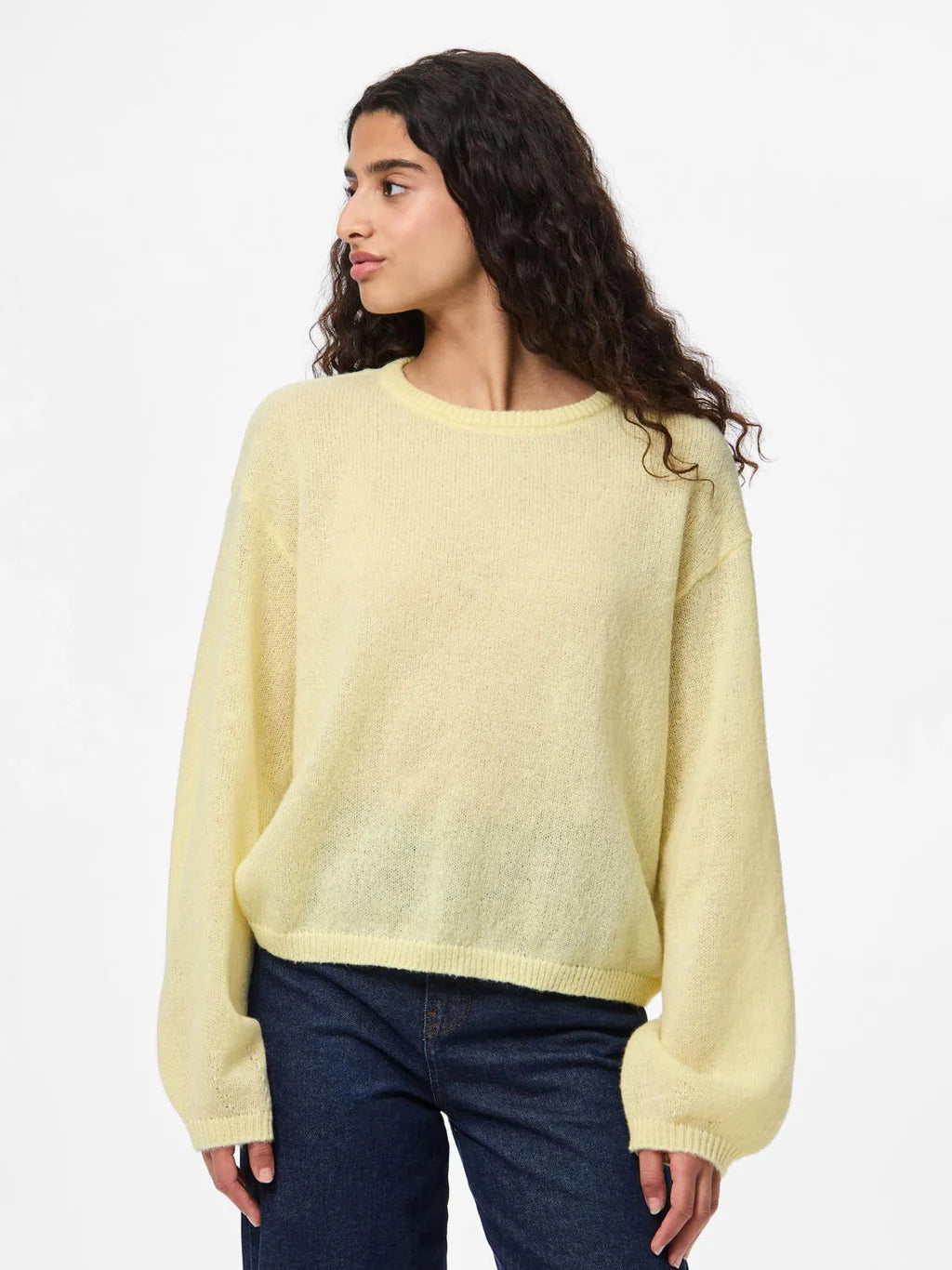 PIECES IDA LS O-NECK KNIT