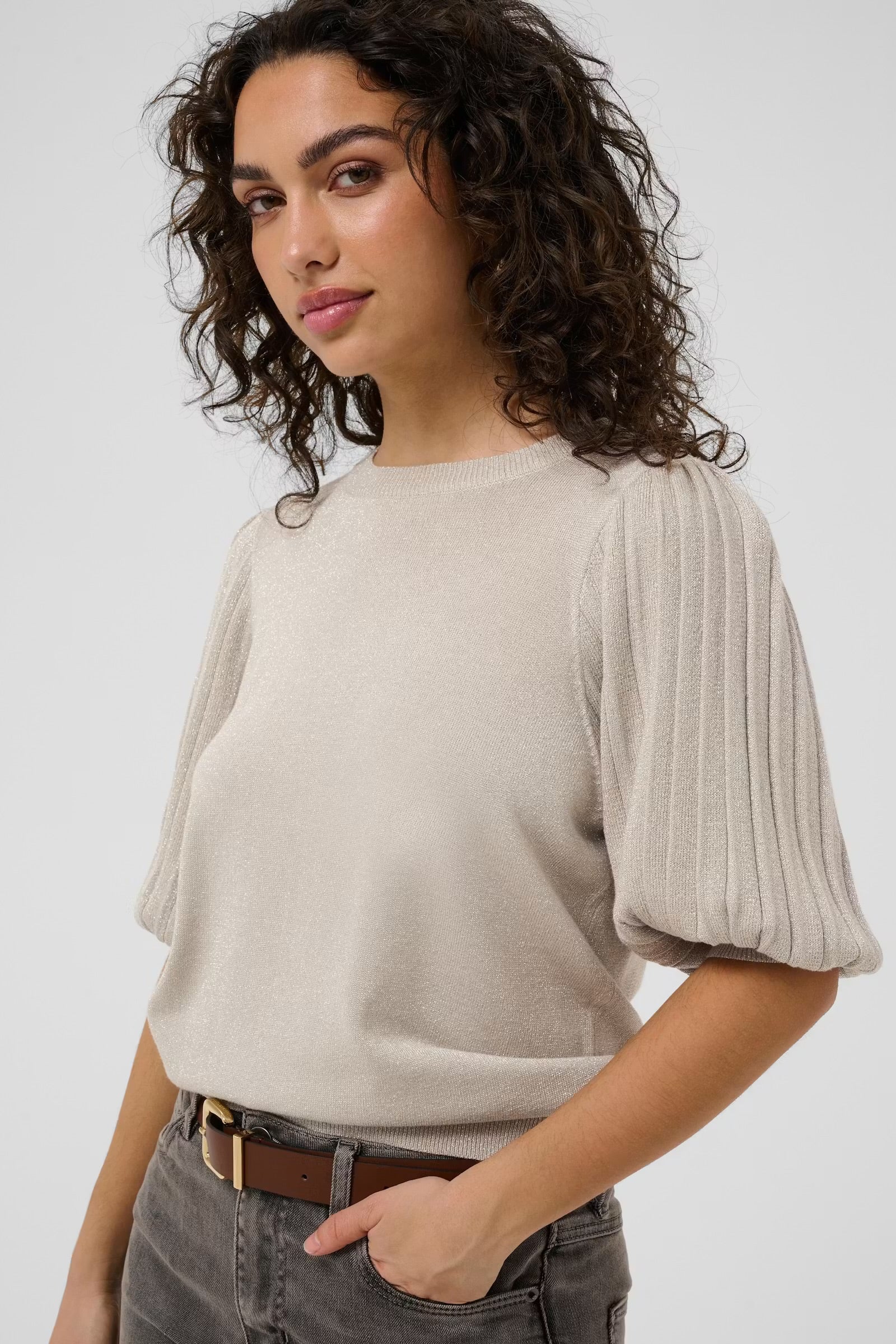 KAFFE REGINA PLEAT PULLOVER
