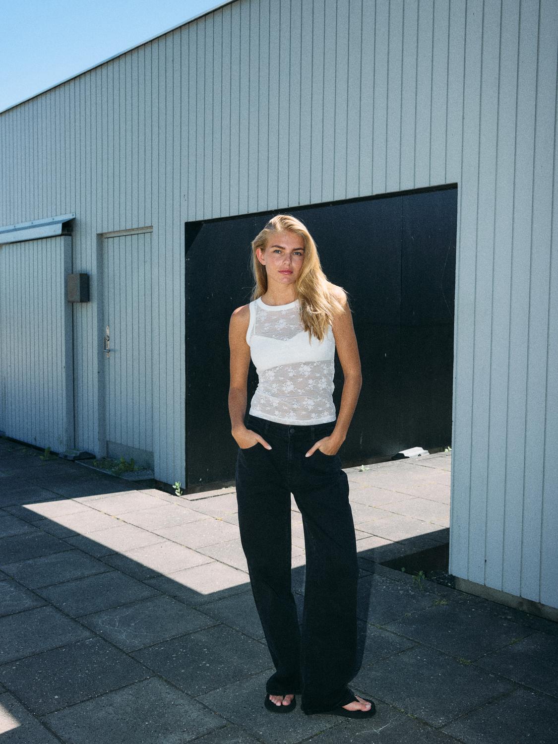 NOISY MAY EVE S/L LACE TANK TOP