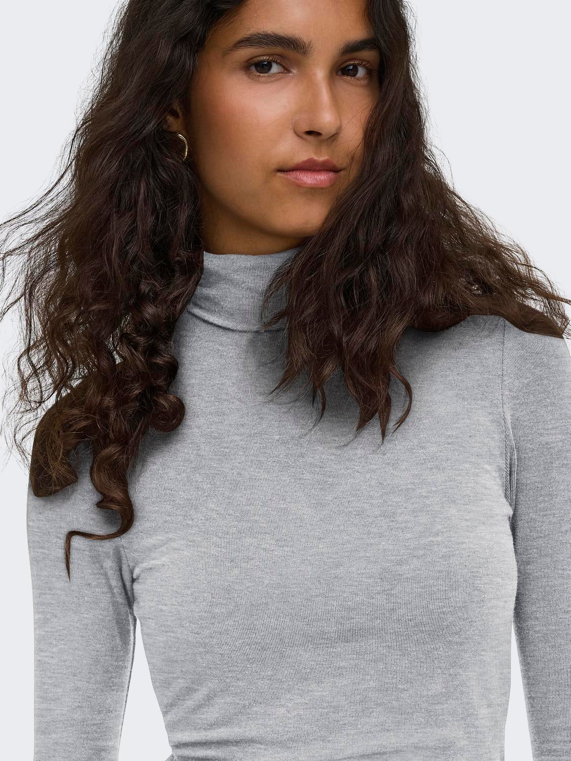 ONLY GLAMOUR L/S ROLL-NECK TOP JRS NOOS