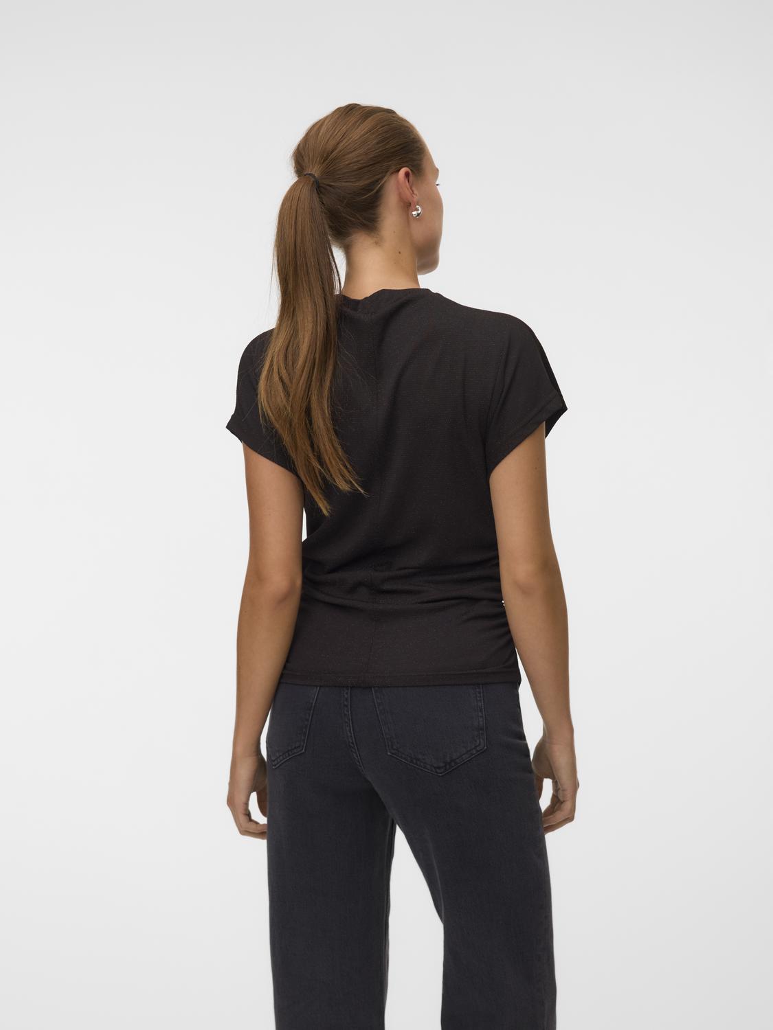 VERO MODA KANVA CAPSLEEVE ROUCHING TOP LX JRS
