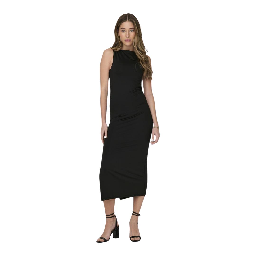 ONLY EA S/L LONG SLIT DRESS
