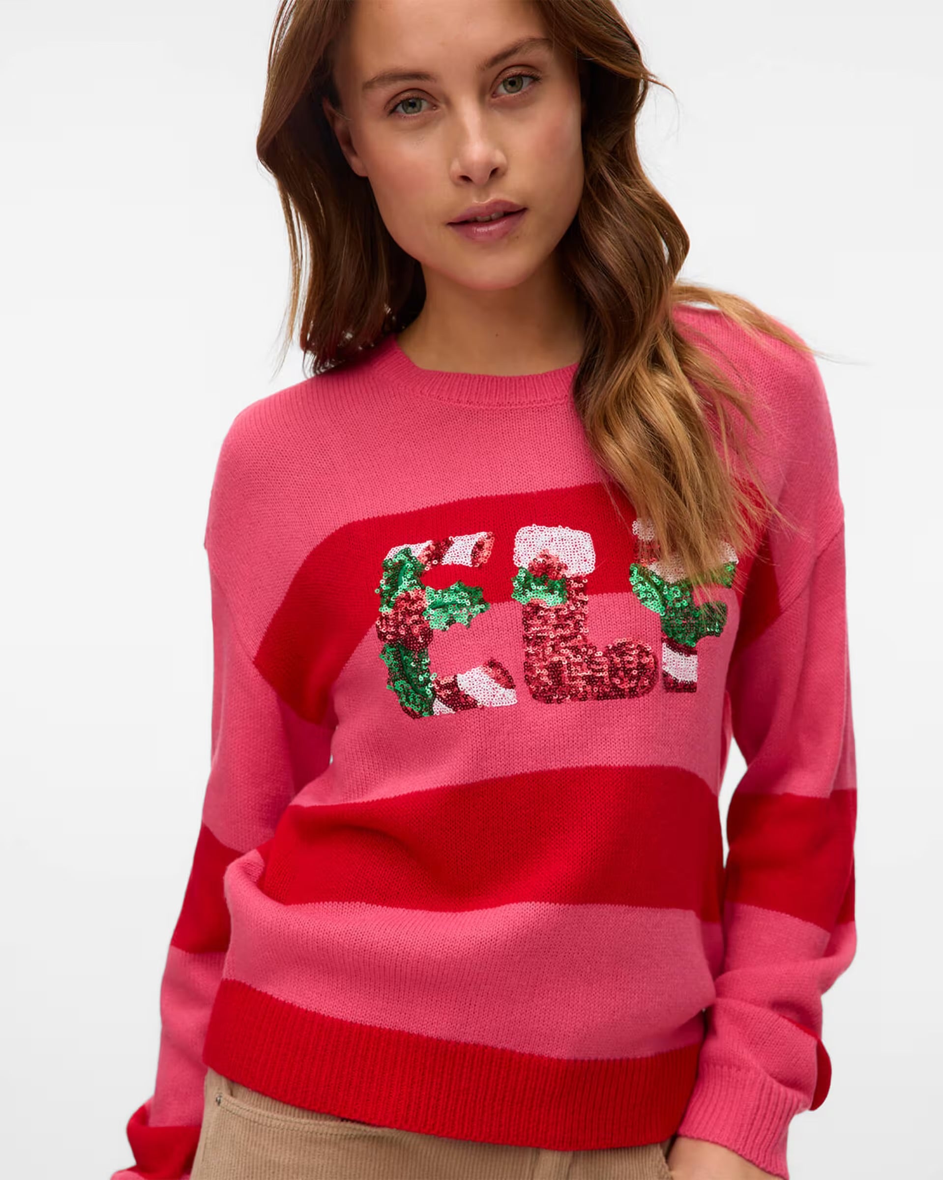 VERO MODA ELF LS O-NECK PULLOVER XMAS