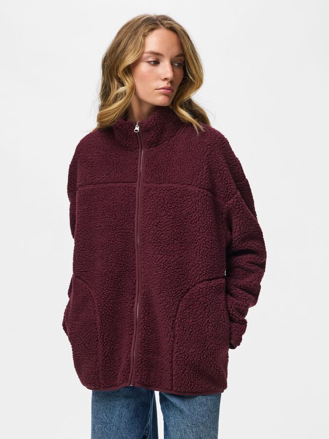 PIECES SADIA LS TEDDY JACKET