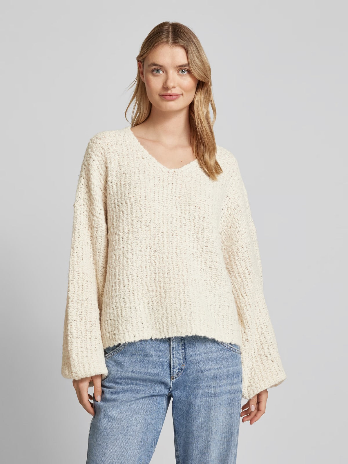 VERO MODA JULIETTE LS V-NECK PULLOVER BOO