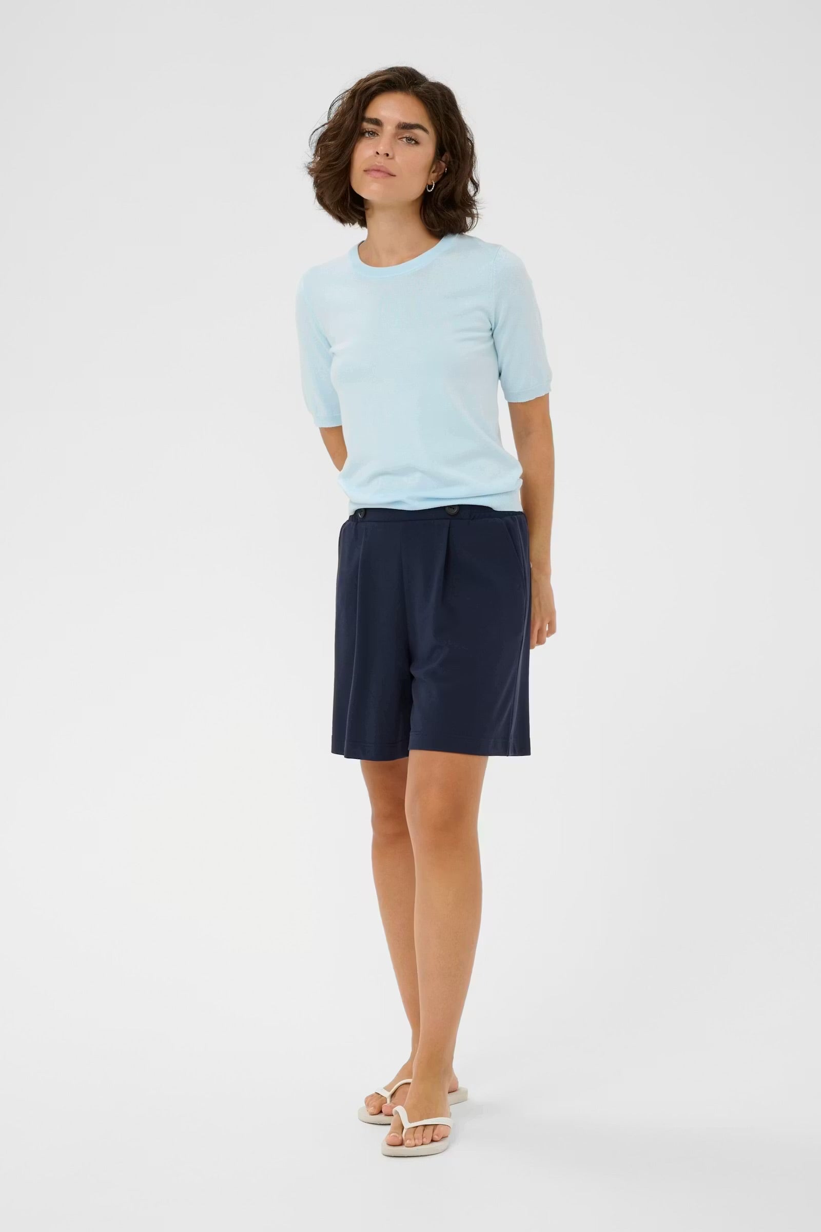 KAFFE LIZZA O-NECK PULLOVER