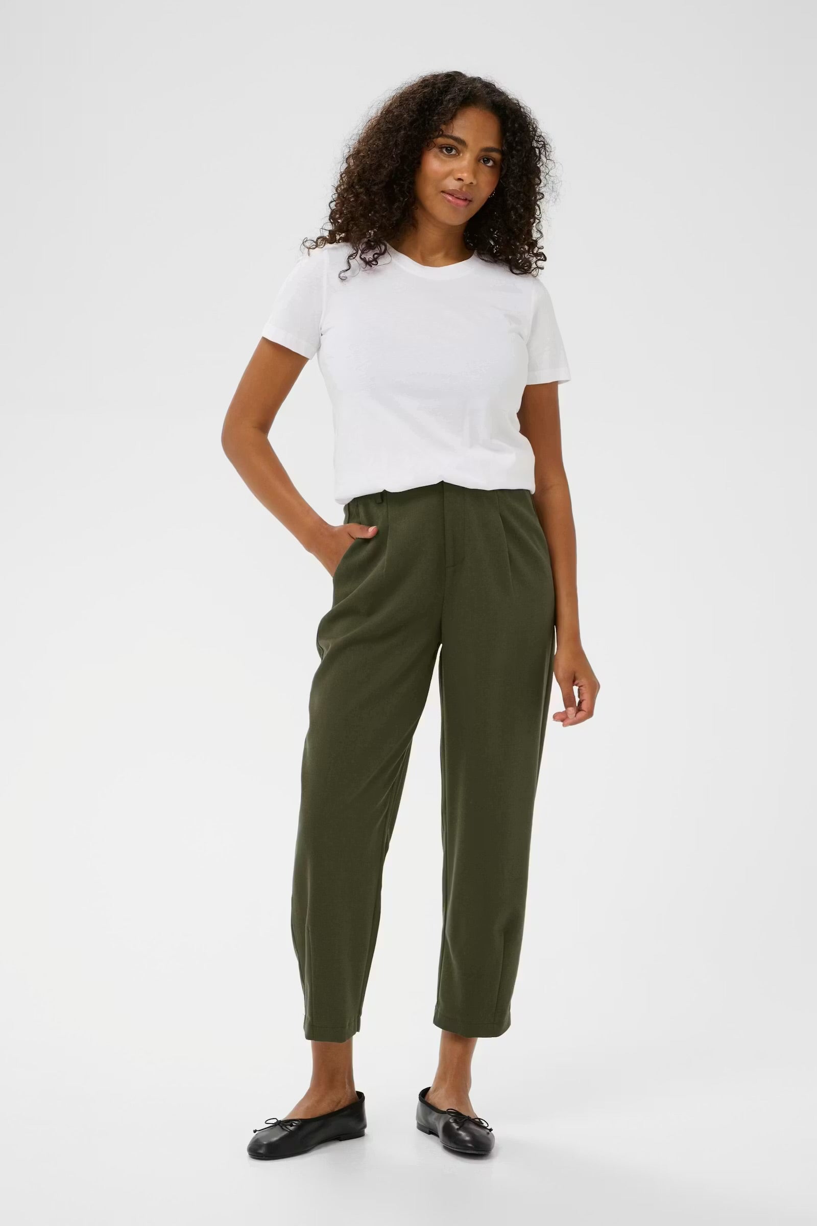 KAFFE MERLE PANTS CROPPED