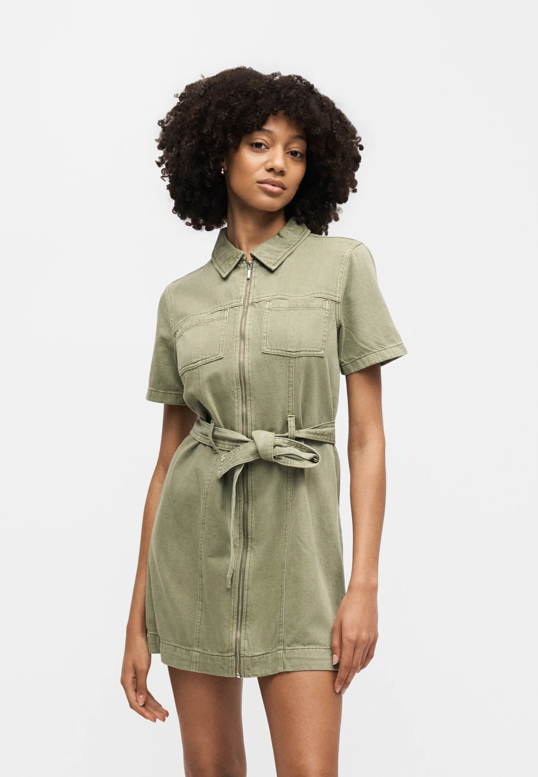 ONLY SILLA SS ZIP BELT SHORT DRESS