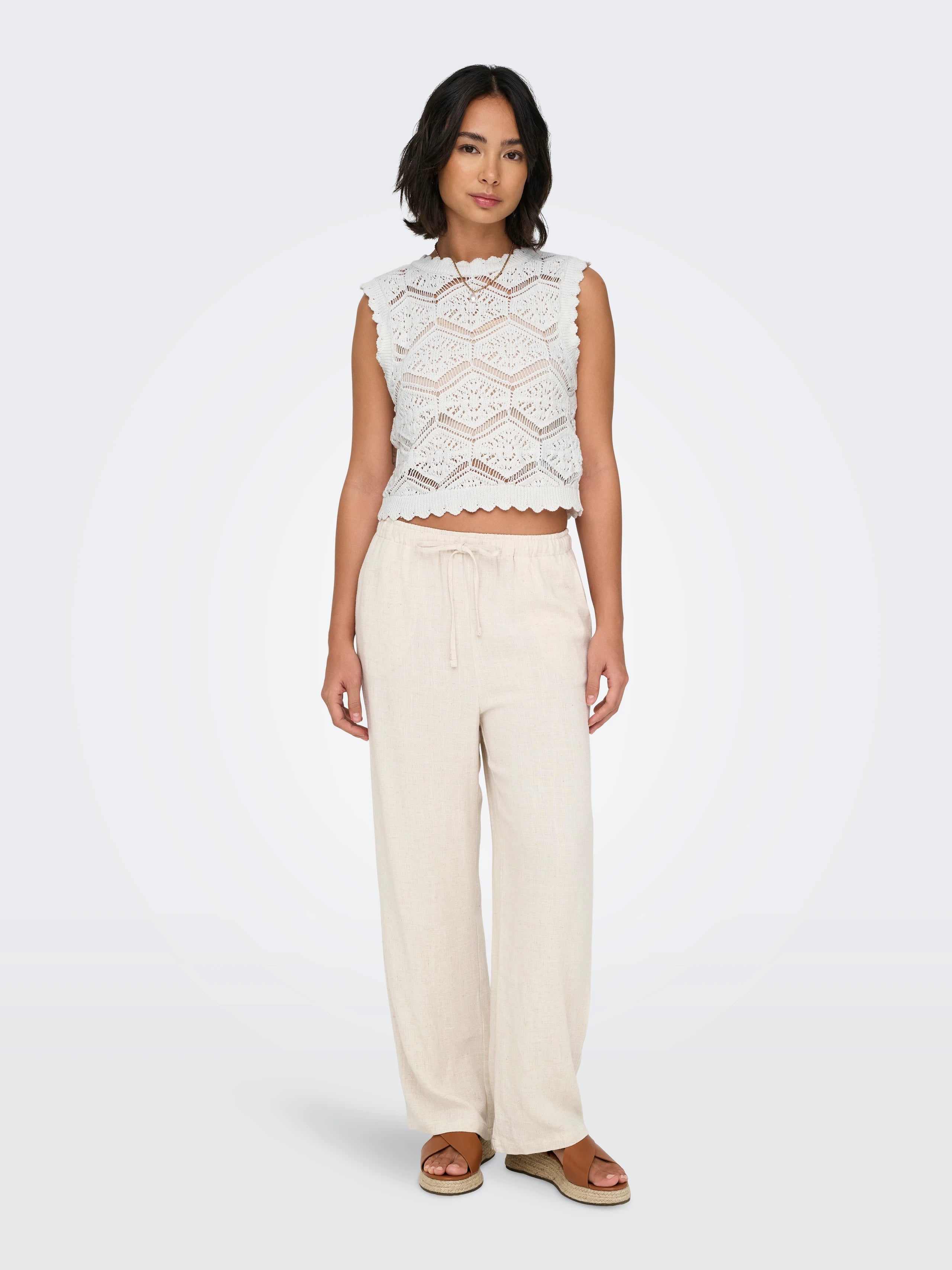 ONLY FRIDA LIFE SL STRUCTURE TOP KNIT
