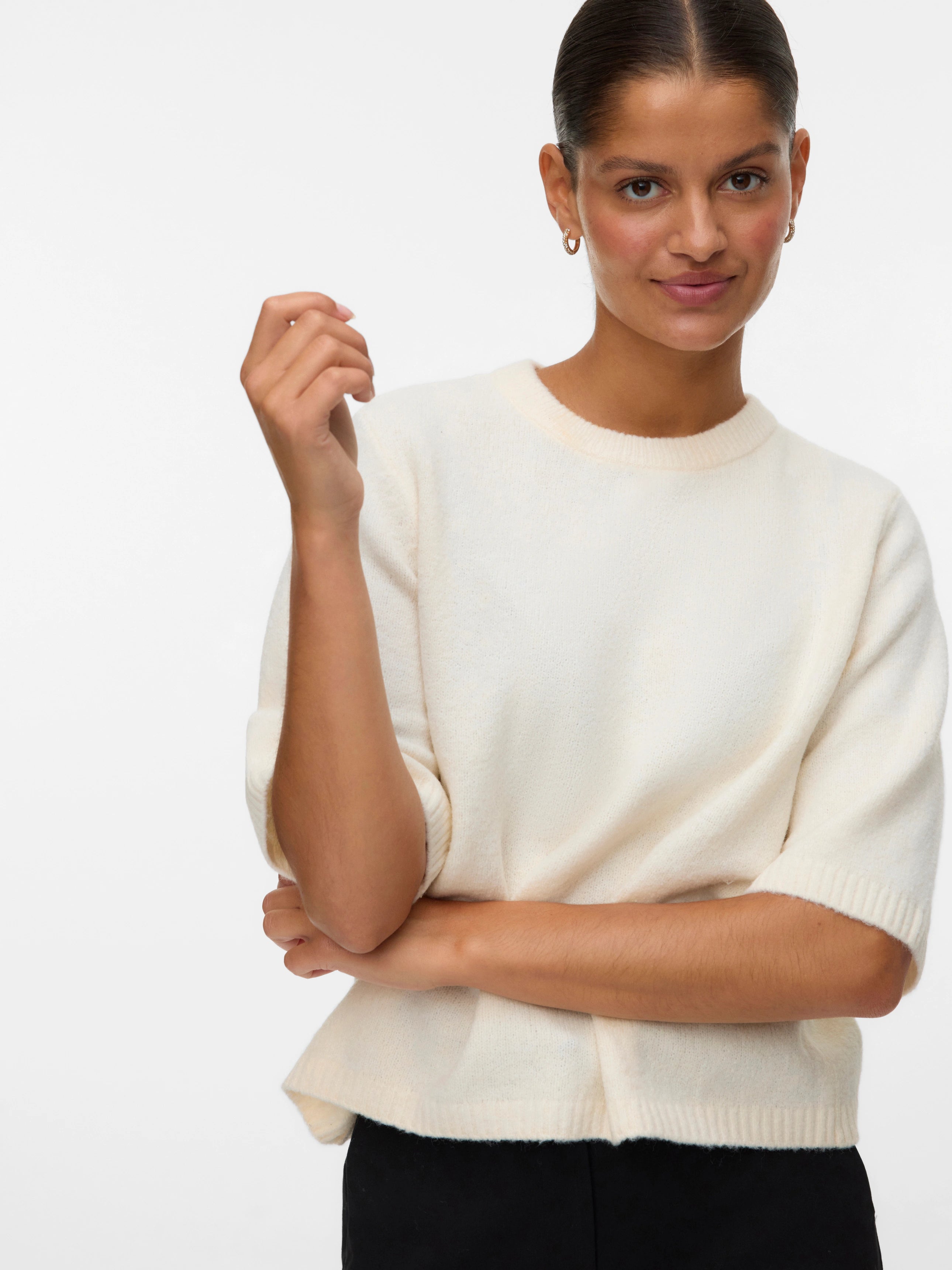 VERO MODA BOOM 2/4 O-NECK OVERSIZE PULLOVER